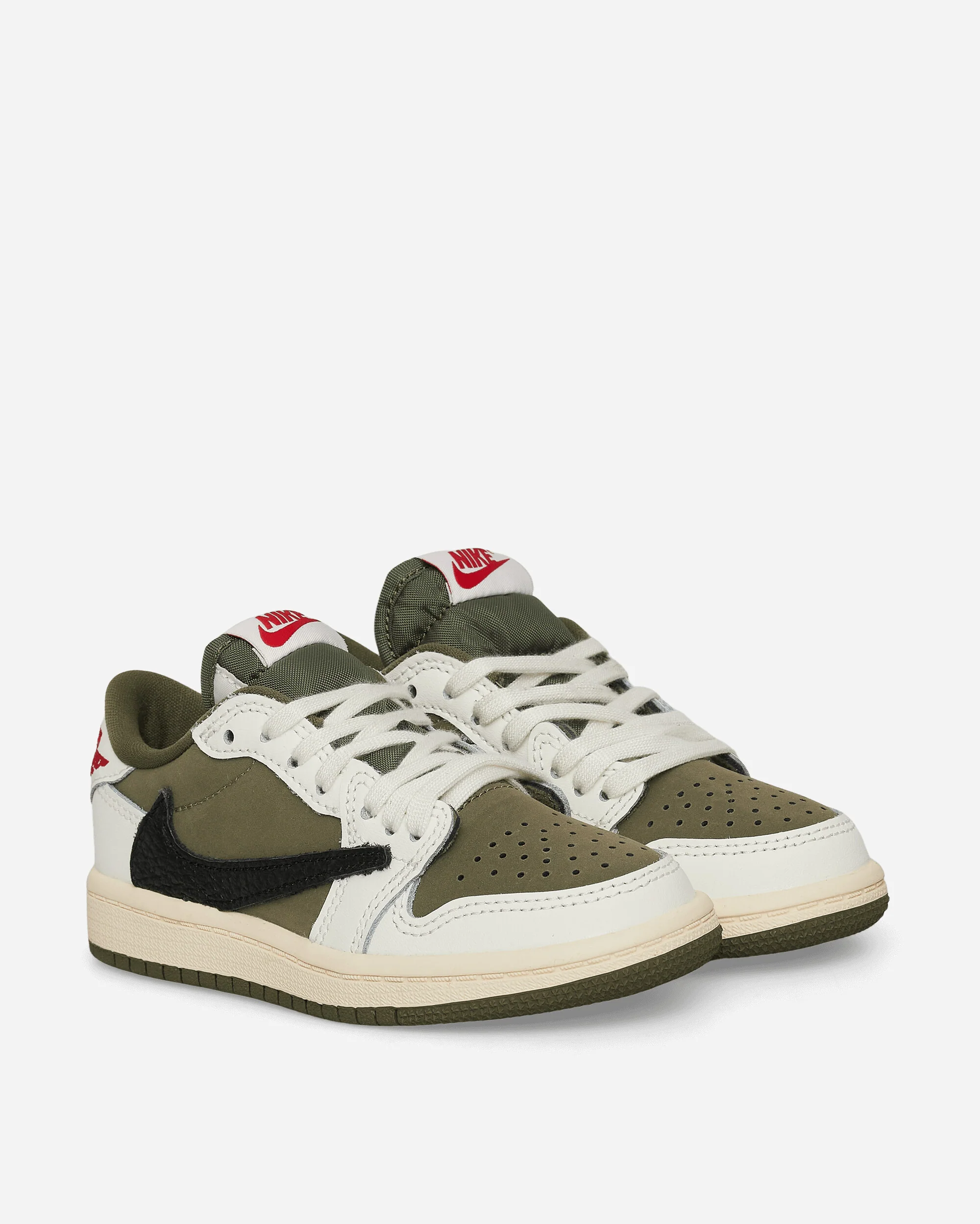 Travis Scott Air Jordan 1 Low (PS) Sneakers Medium Olive - Image 3