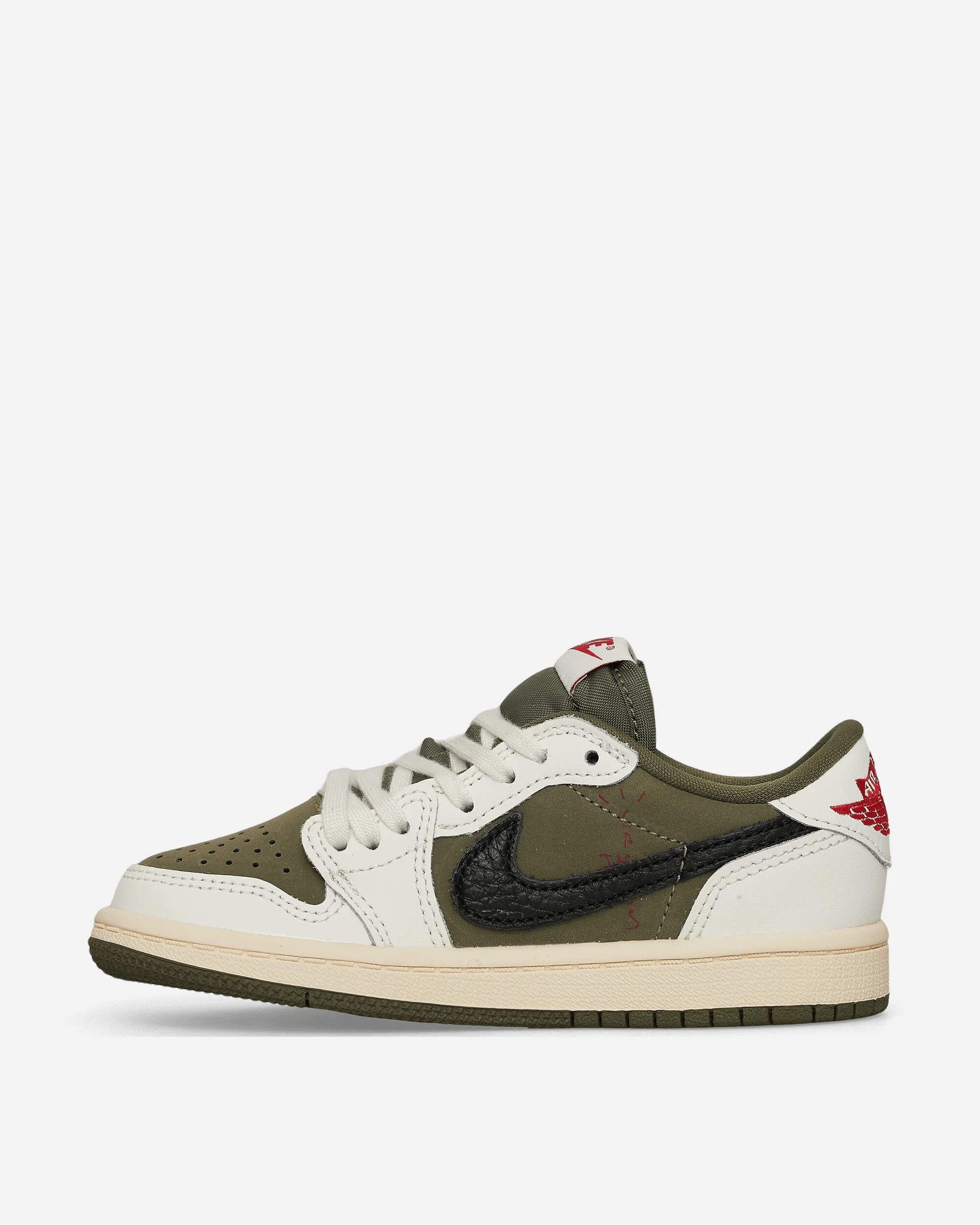 Travis Scott Air Jordan 1 Low (PS) Sneakers Medium Olive - Image 4