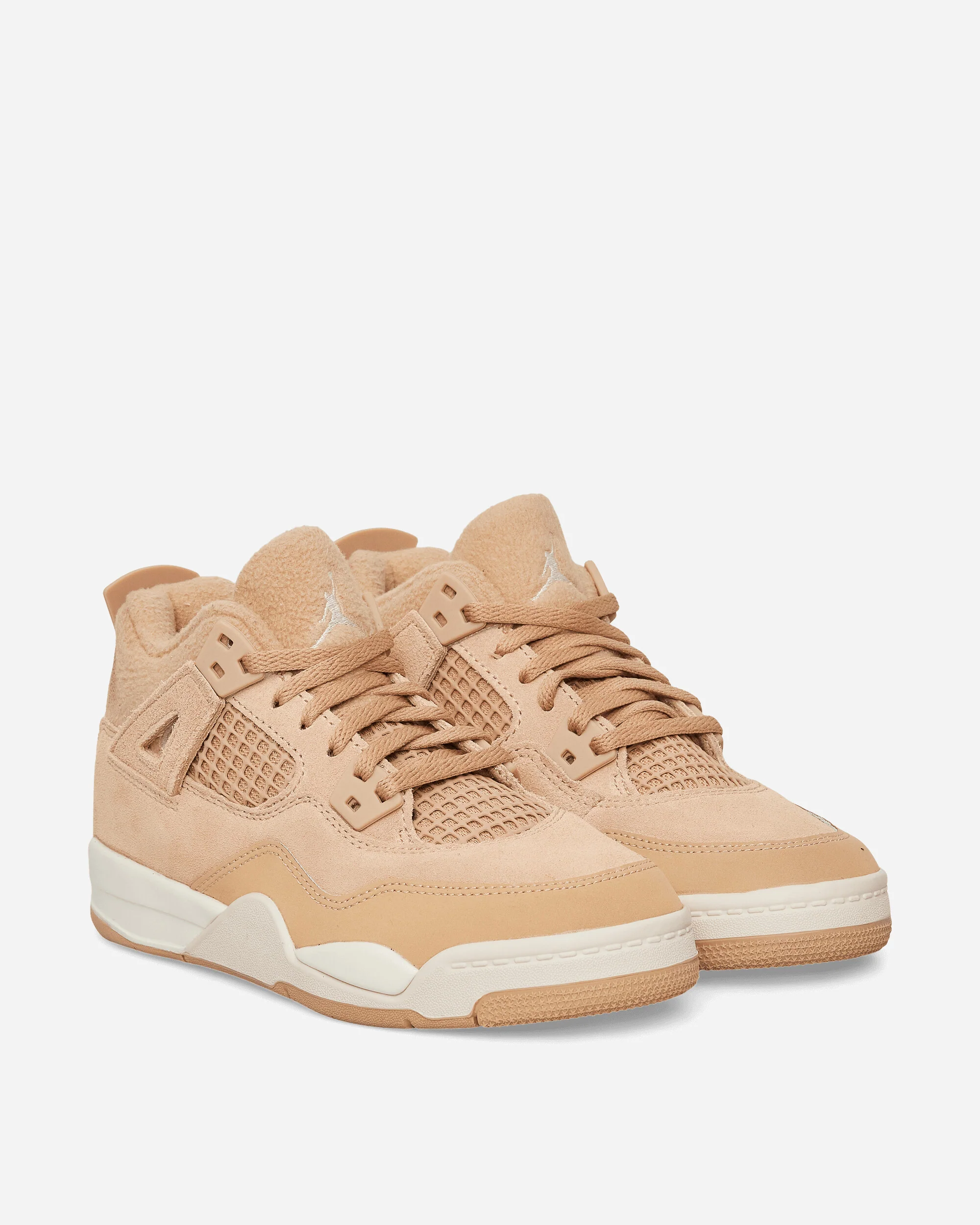 Air Jordan 4 Retro (PS) Sneakers Hemp / Light Orewood Brown - Image 3