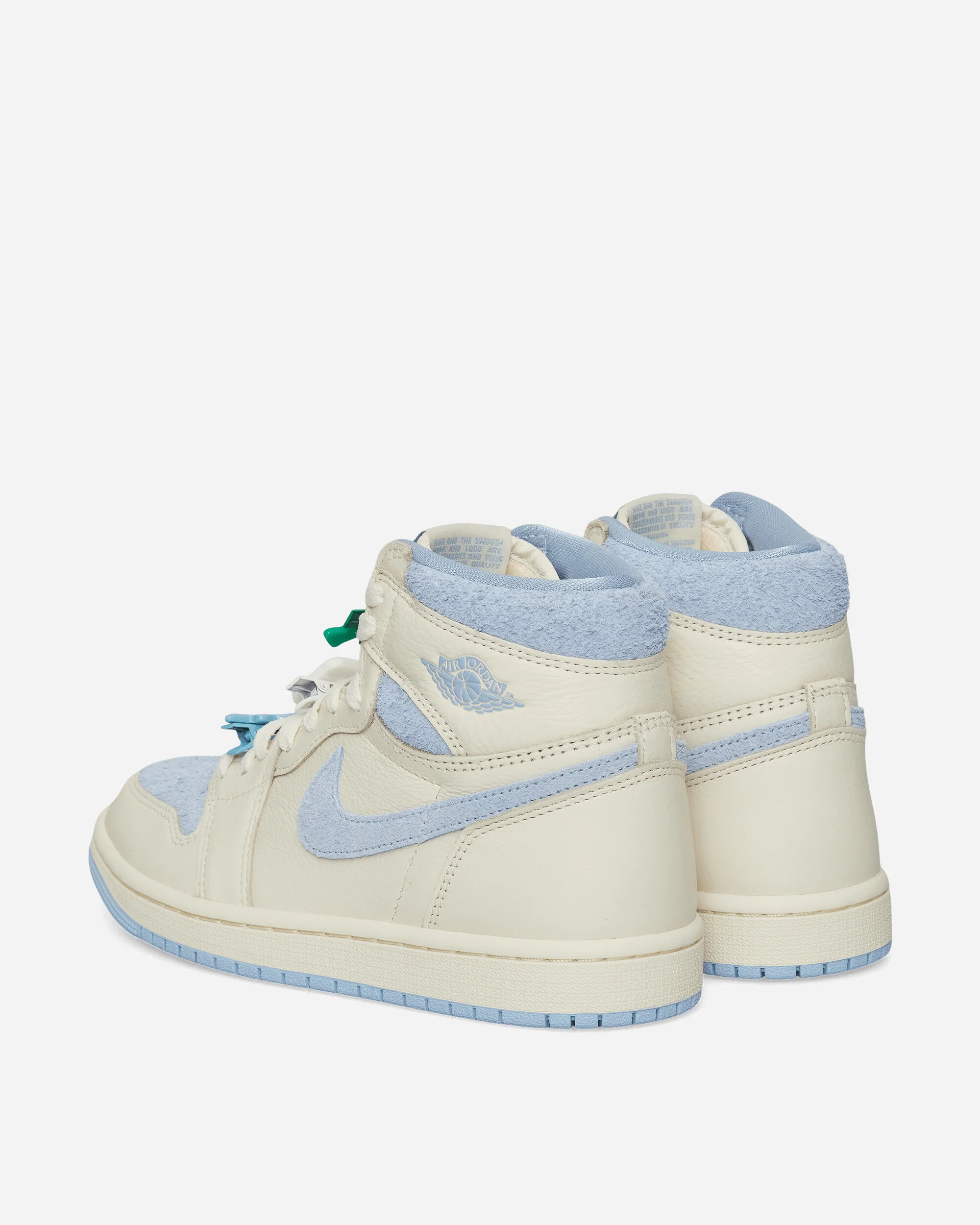 Women's Air Jordan 1 Retro High OG Sneakers Pale Ivory / Psychic Blue - Image 4