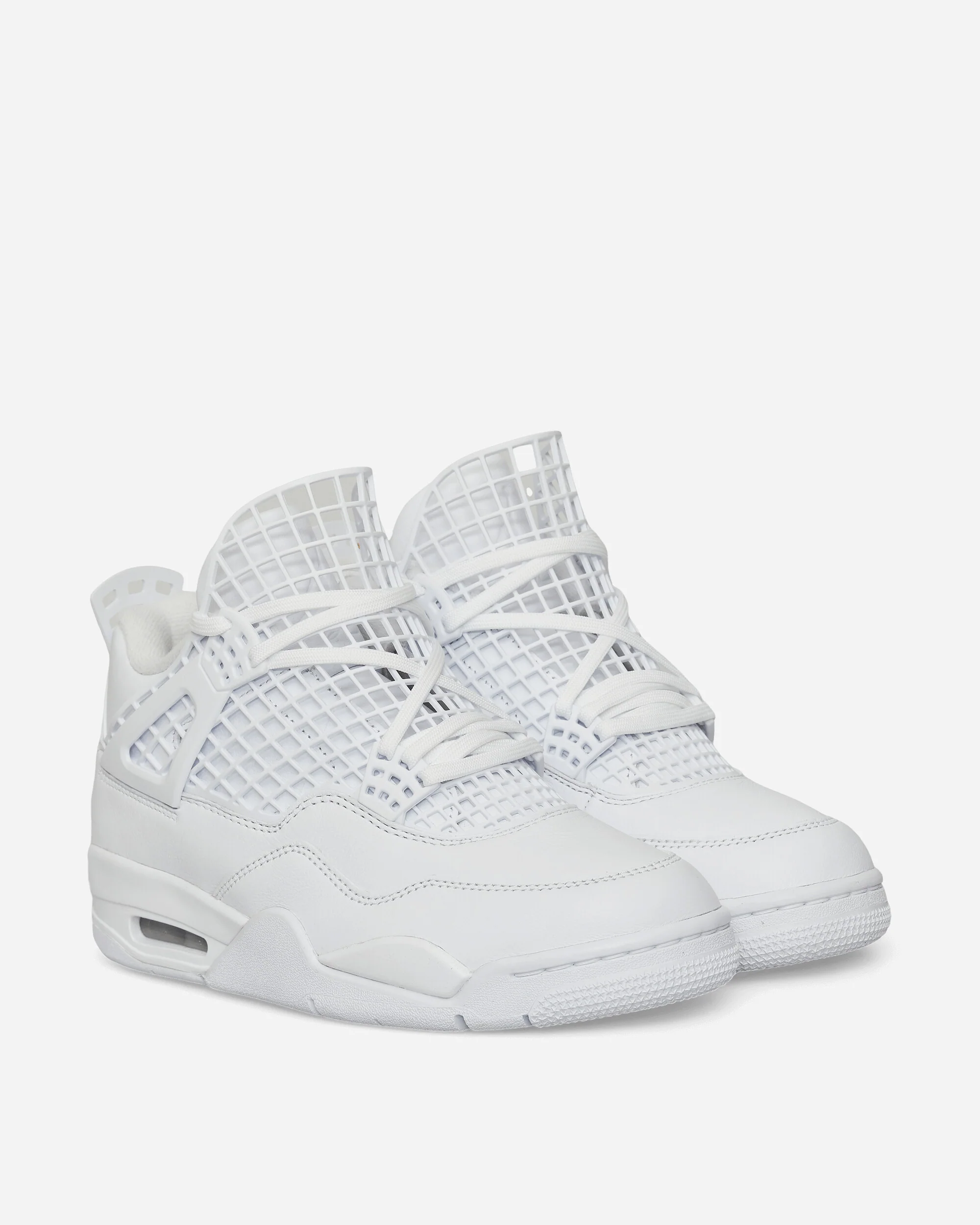 Women's Air Jordan 4 Net Sneakers White - Image 3