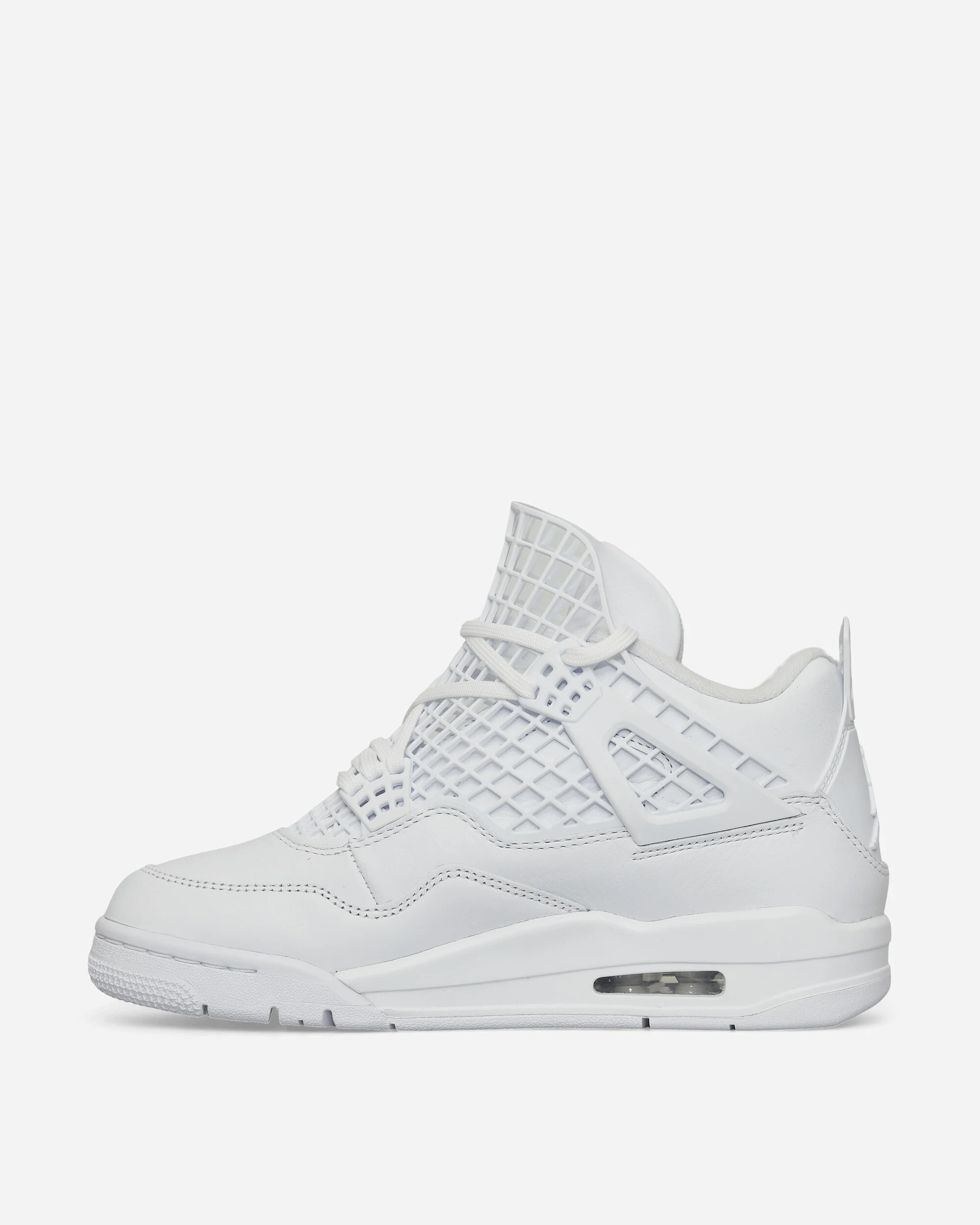 Women's Air Jordan 4 Net Sneakers White - Image 4