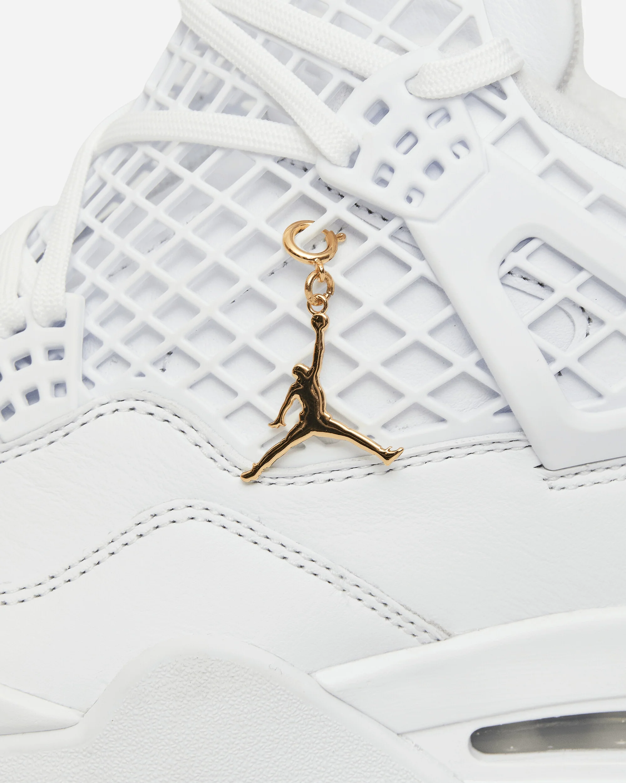 Women's Air Jordan 4 Net Sneakers White - Image 8