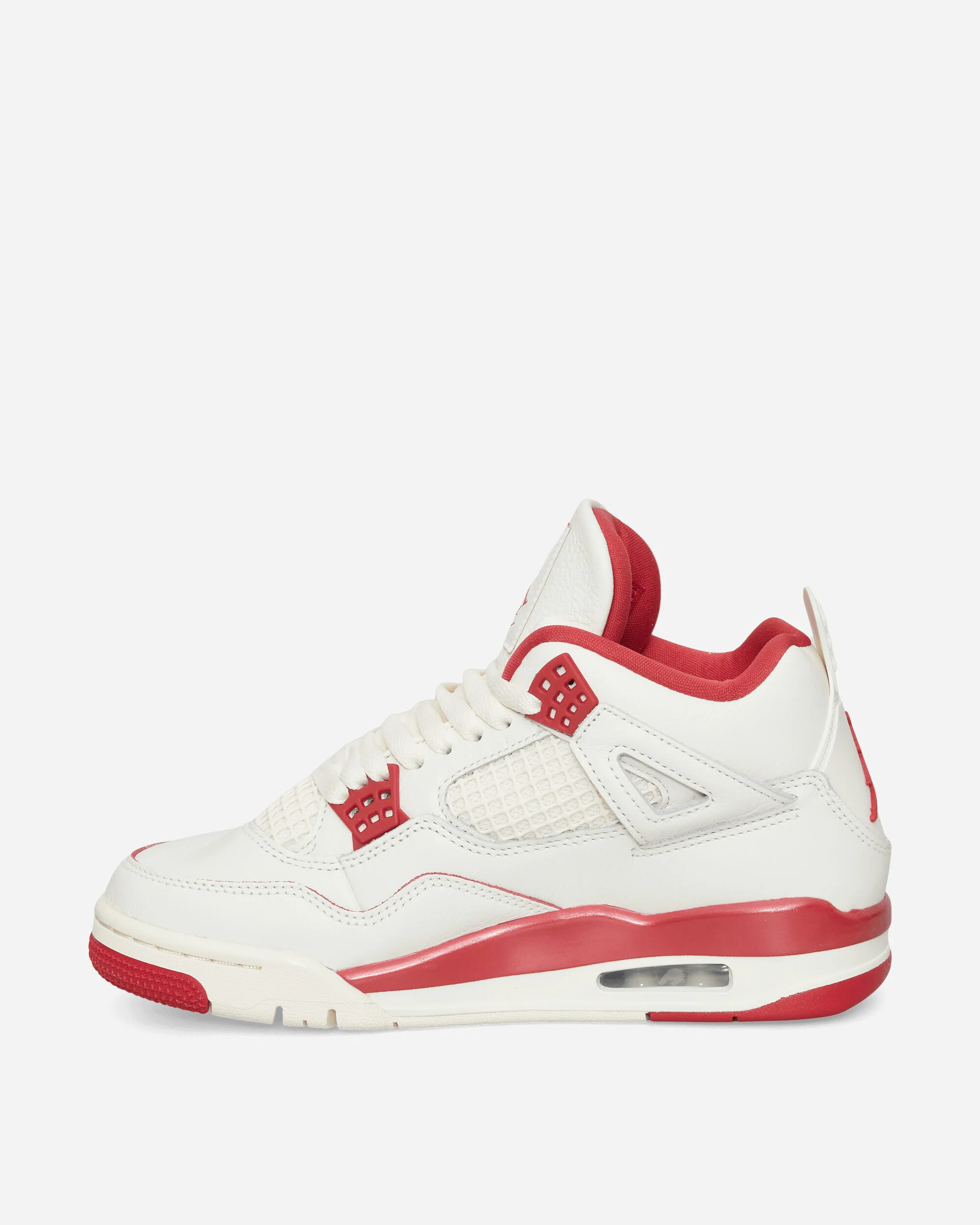 Women's Air Jordan 4 Sneakers Pale Ivory / Tough Red - Image 3