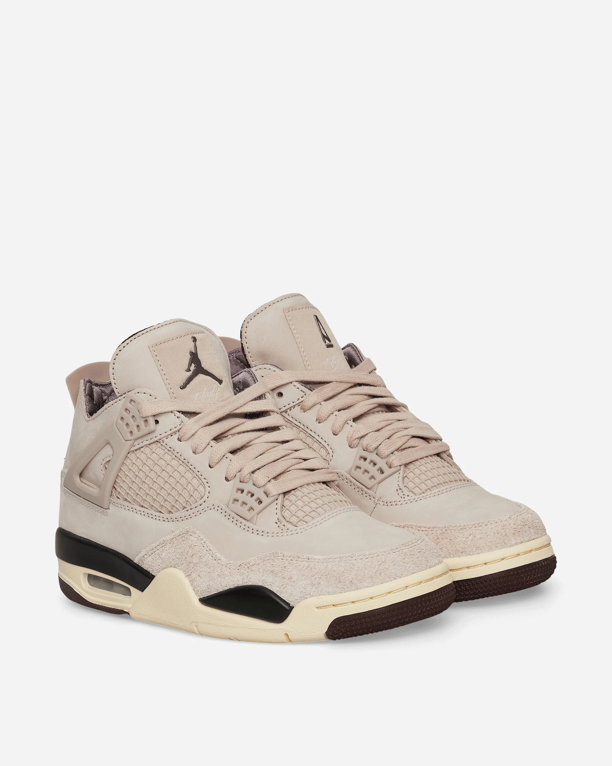 Women's A Ma Maniére Air Jordan 4 Sneakers Fossil Stone / Metallic Pewter - Image 3