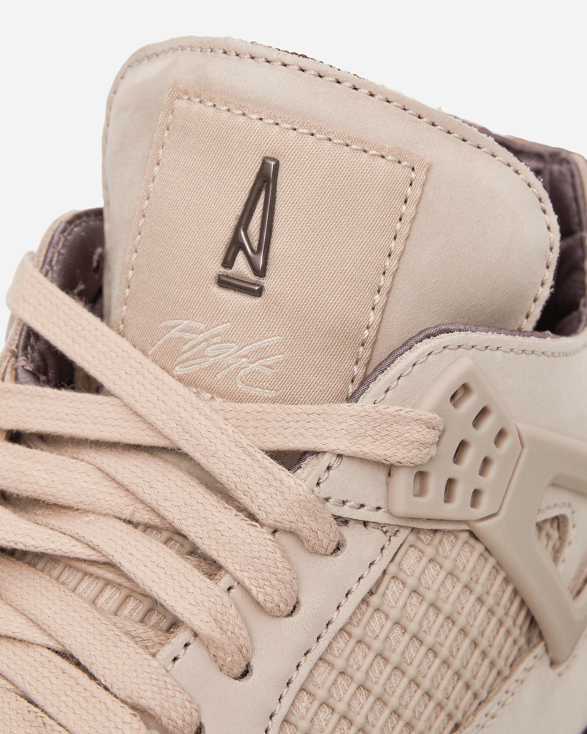 Women's A Ma Maniére Air Jordan 4 Sneakers Fossil Stone / Metallic Pewter - Image 7