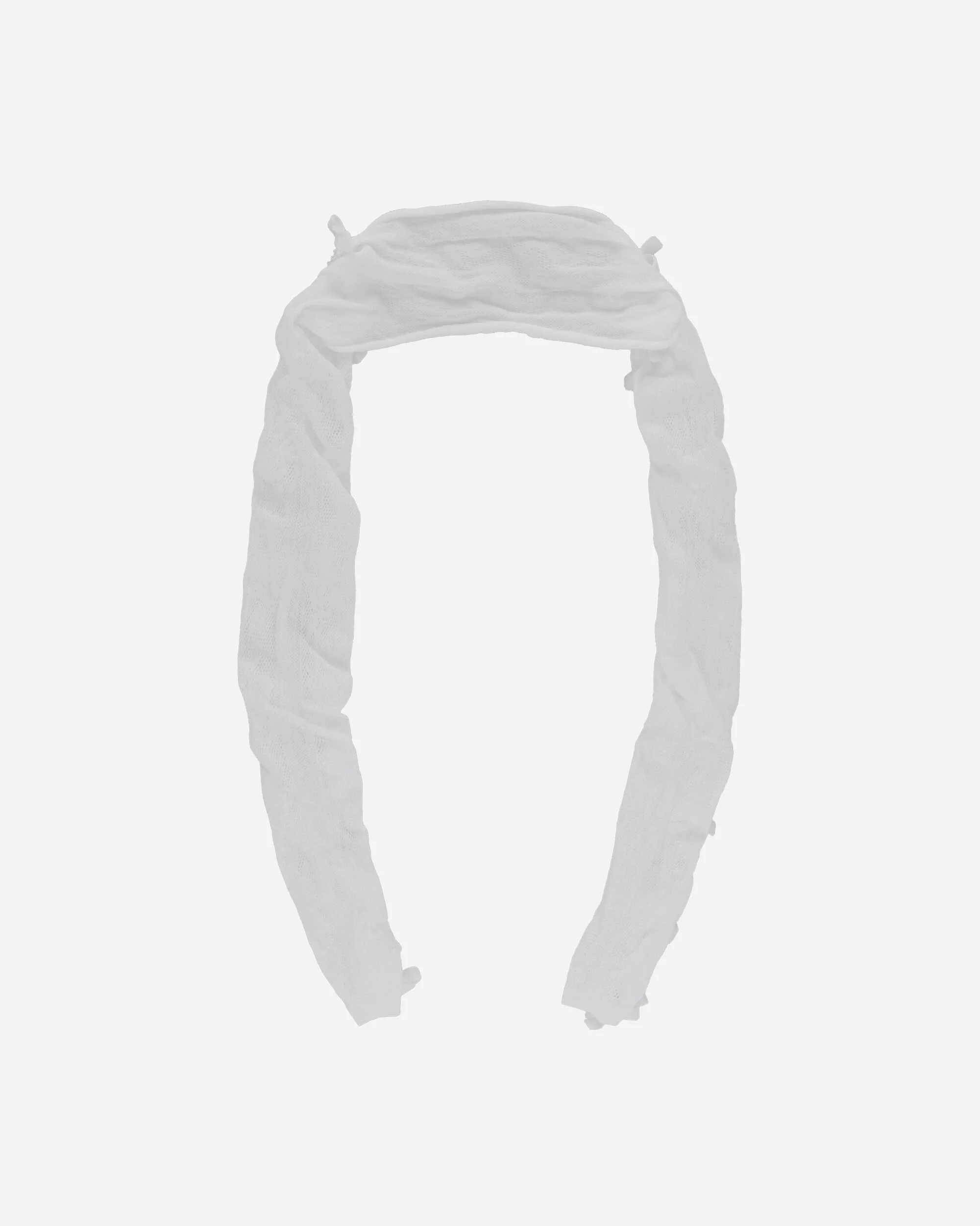 Women's Velvet Bow Lace Oversleeves White - Image 2