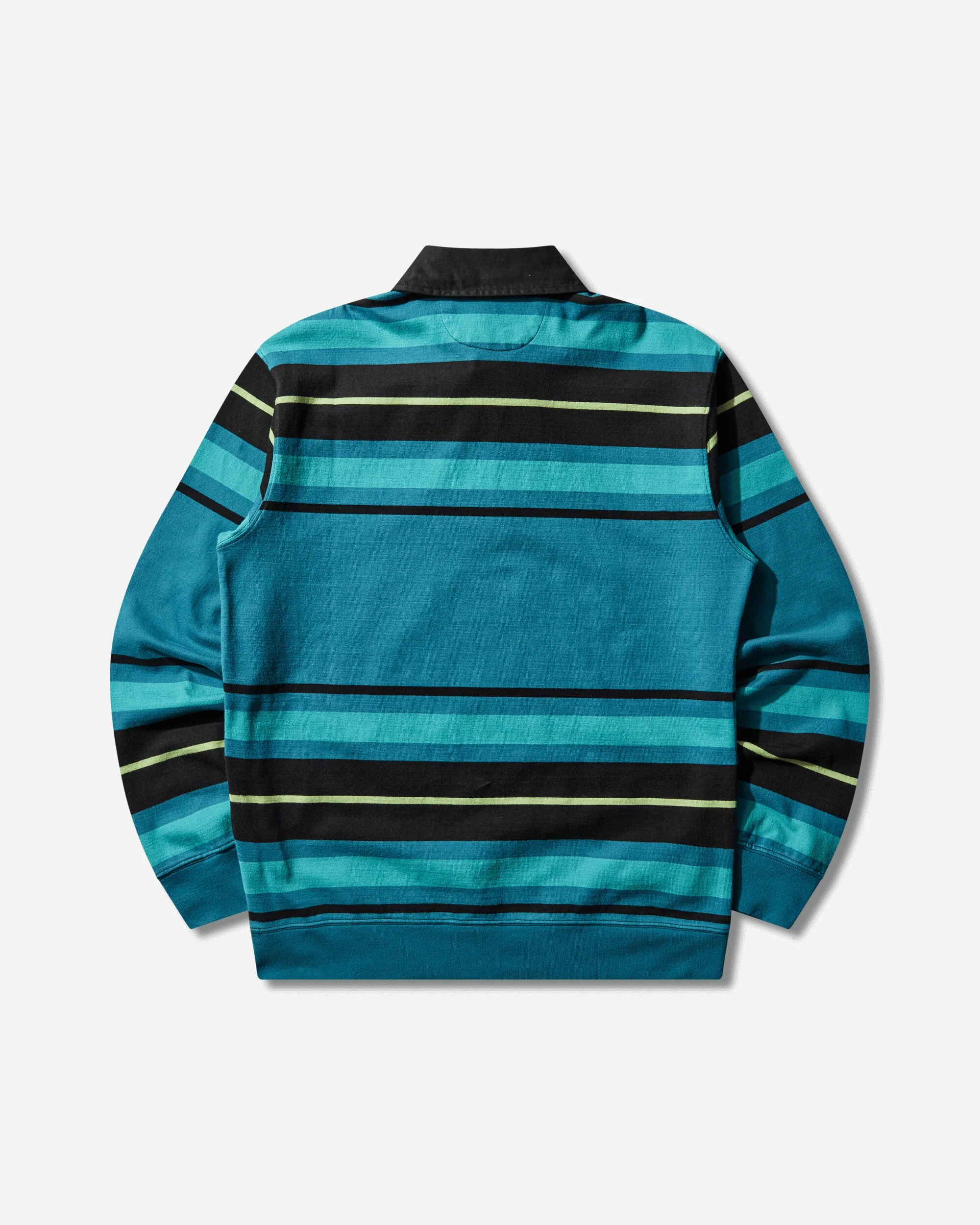 Striped Longsleeve Rugby Shirt Aqua - Image 2