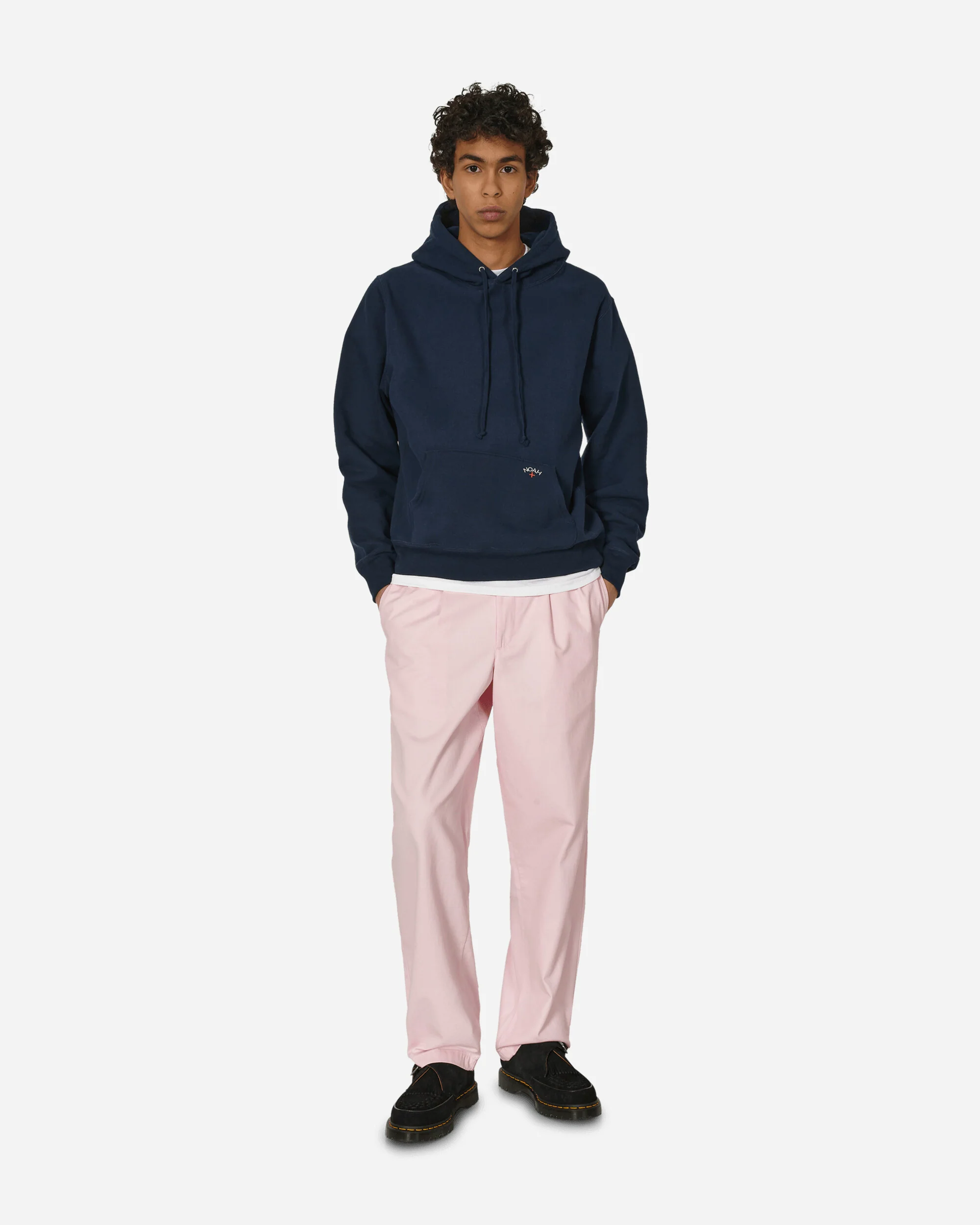 Classic Hooded Sweatshirt Navy - Image 4