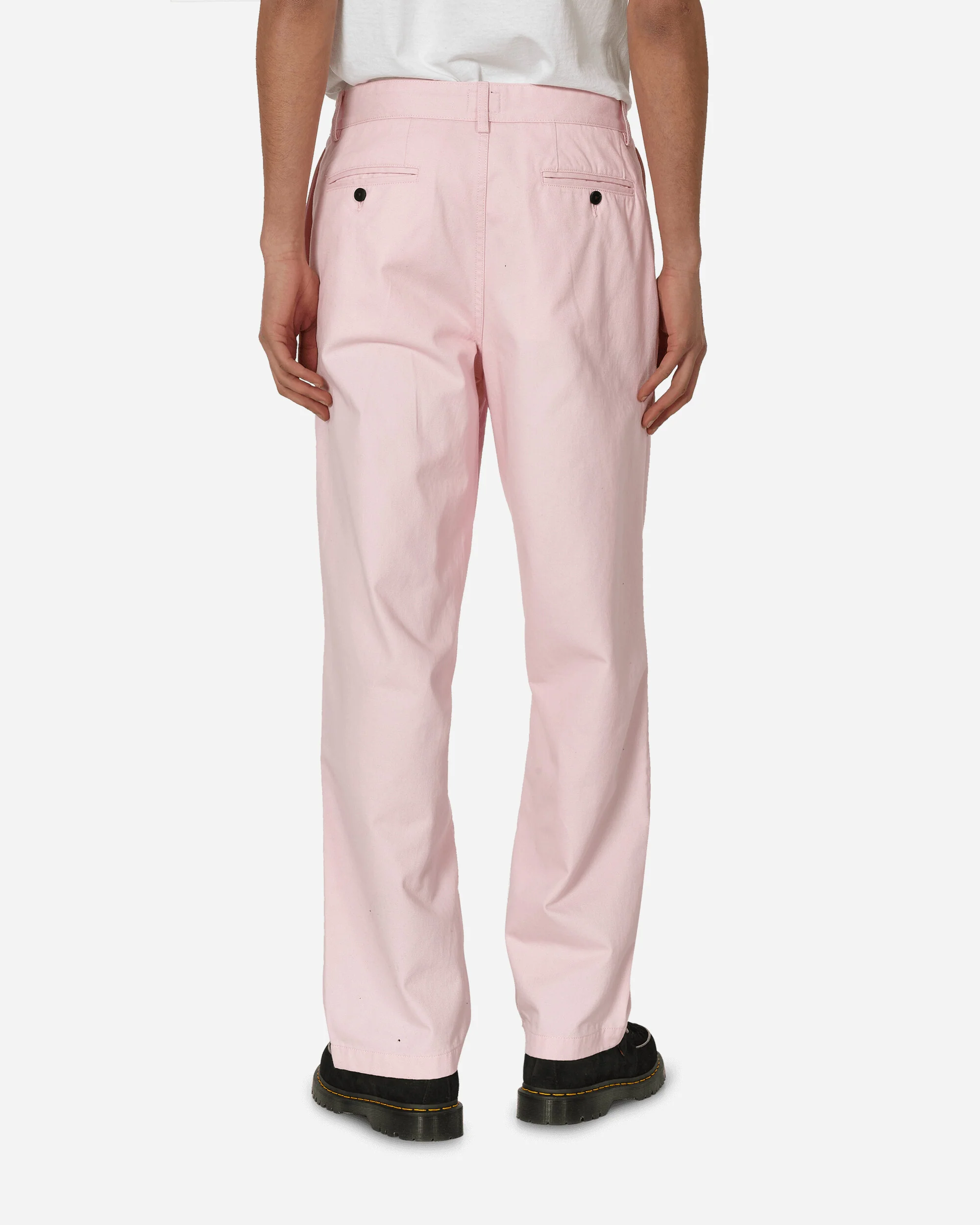 Twill Double-Pleat Pants Pink - Image 3