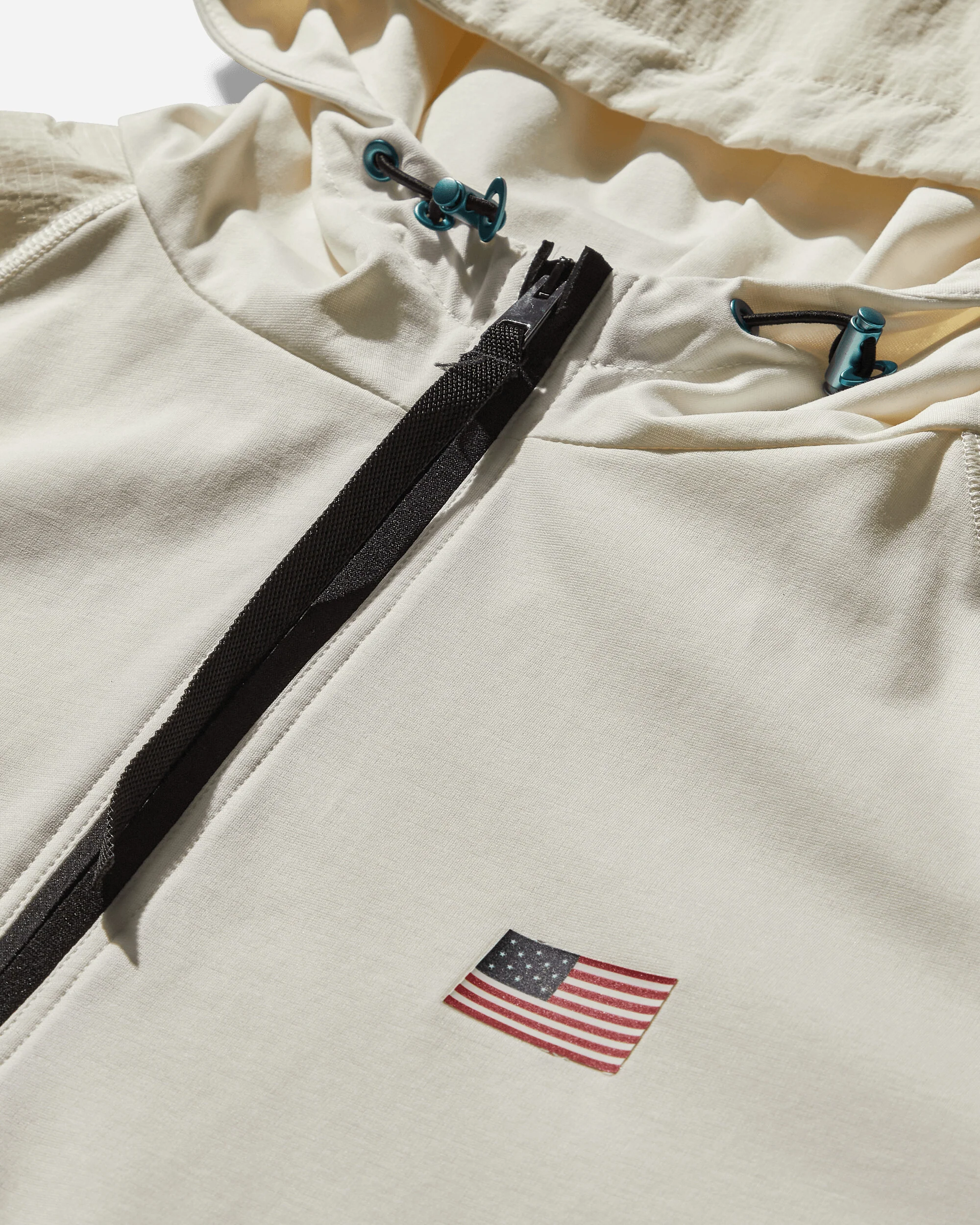 Men's Team USA Surfing Tech Fleece Hoodie Liquid Gray - Image 3