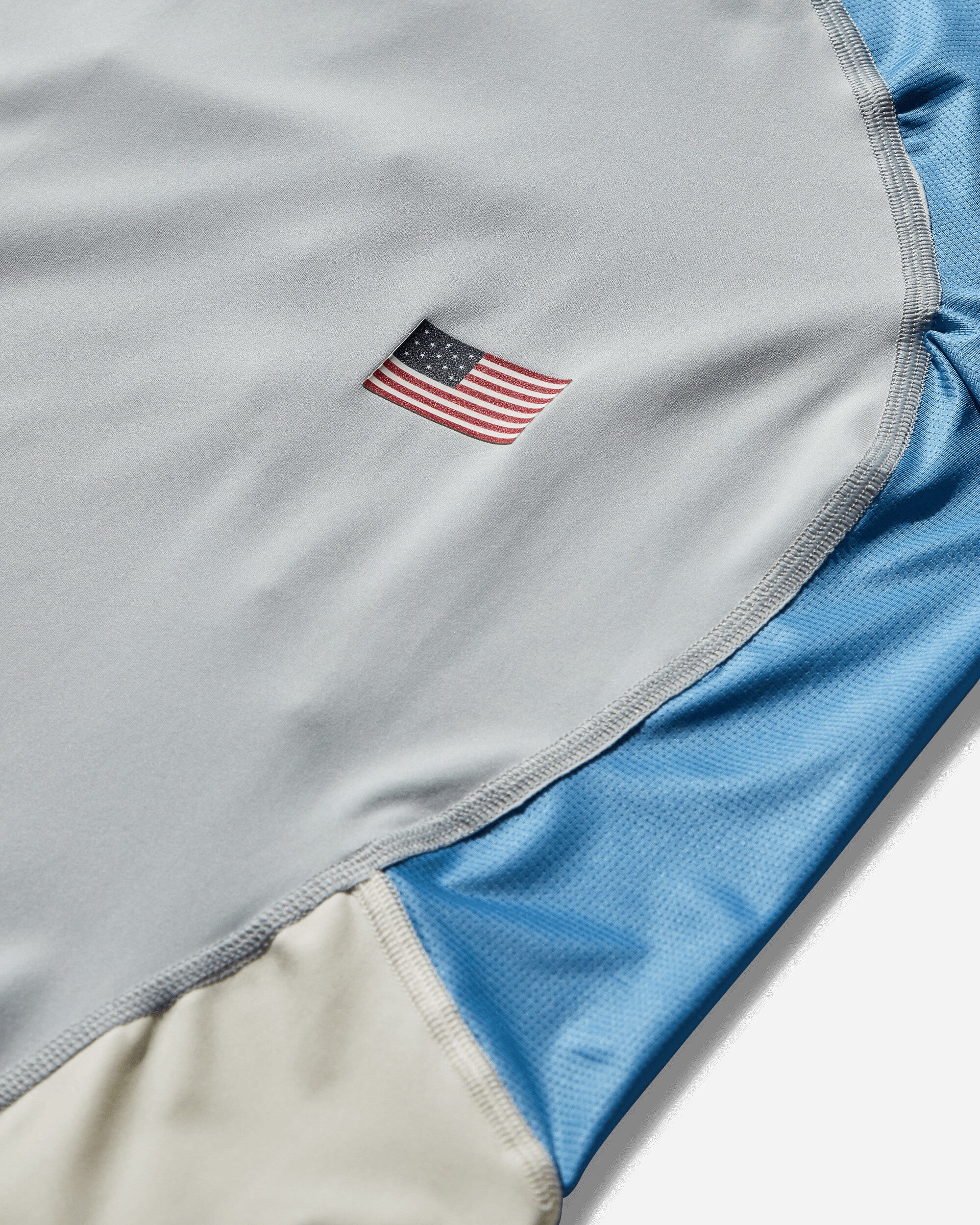 Men's Team USA Surfing Rashguard Gray Dust - Image 4