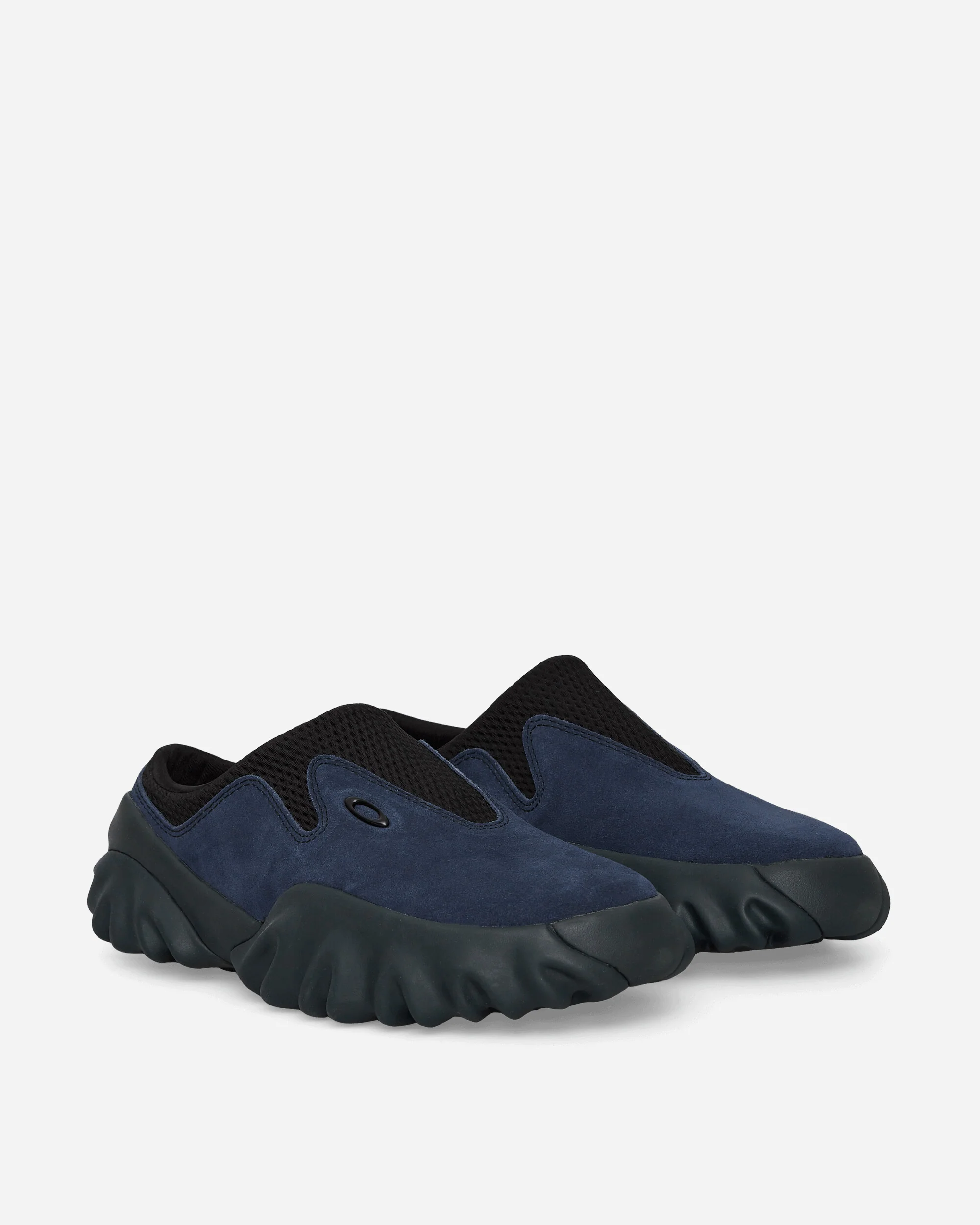 Suede Chop Saw Mules Navy - Image 2