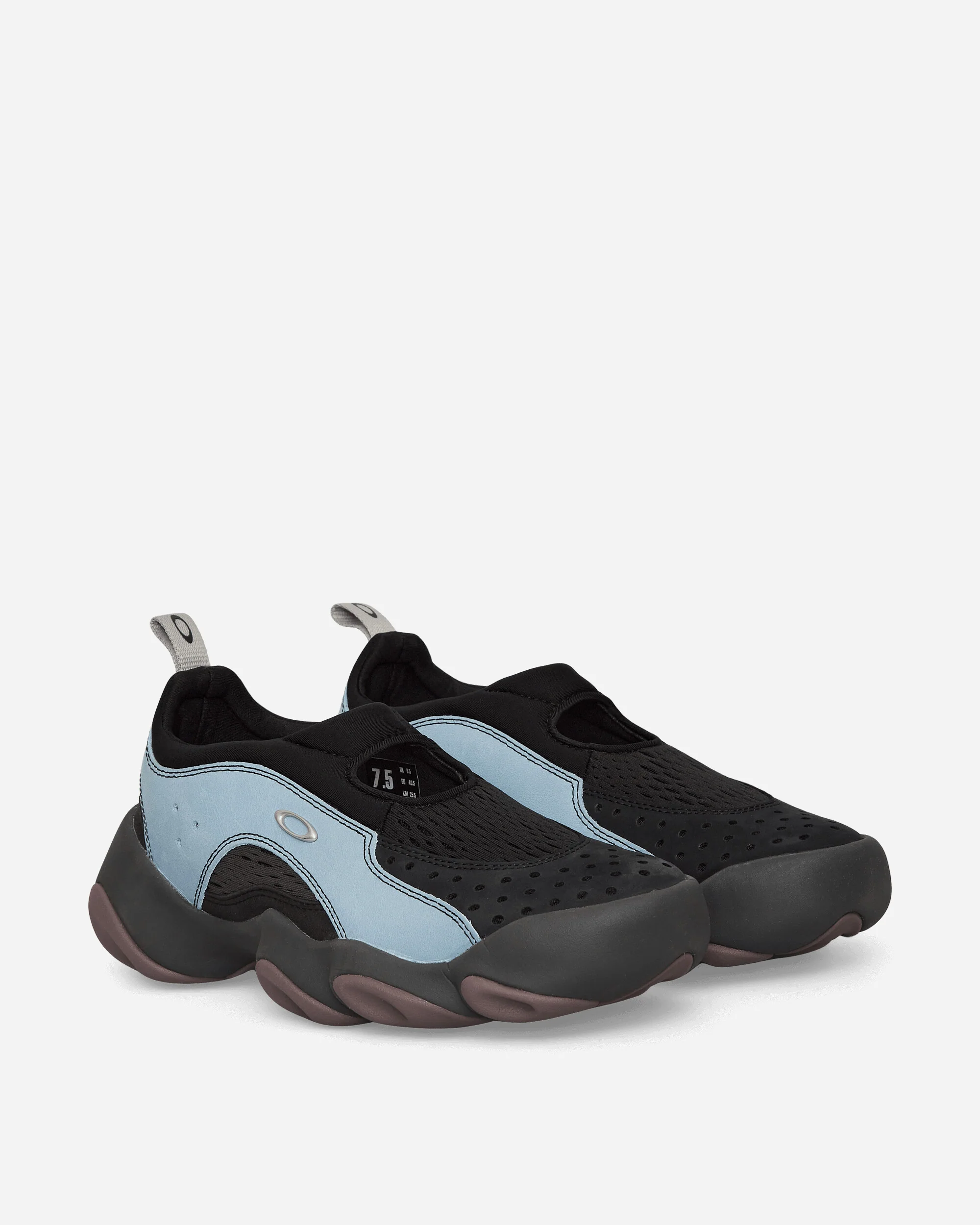 Suede Flesh Sandals Stone Blue - Image 2