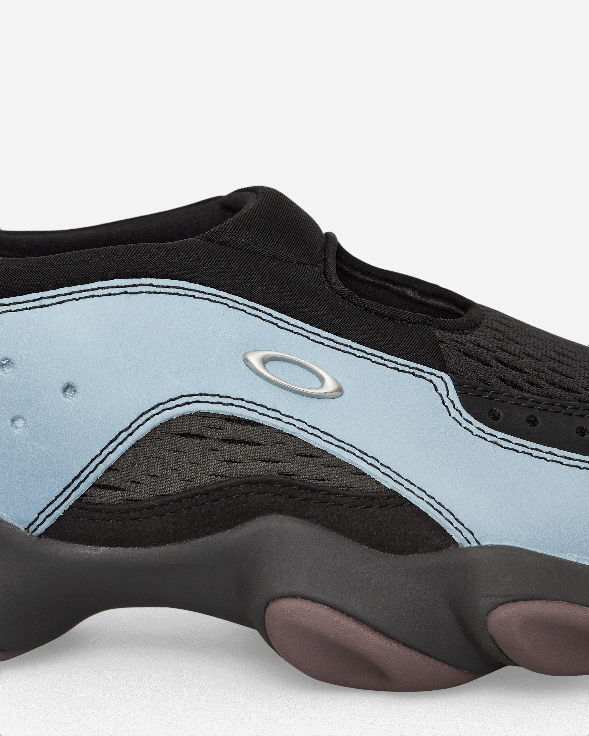 Suede Flesh Sandals Stone Blue - Image 6