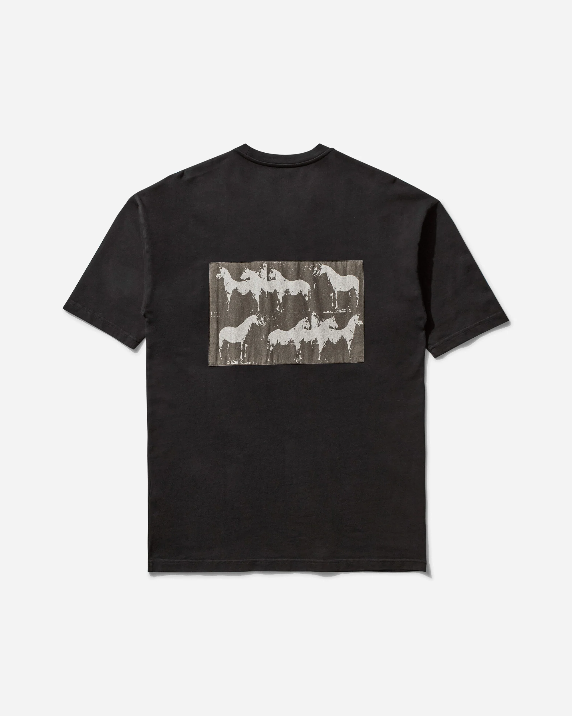 Men's Horses T-Shirt Black - Image 2