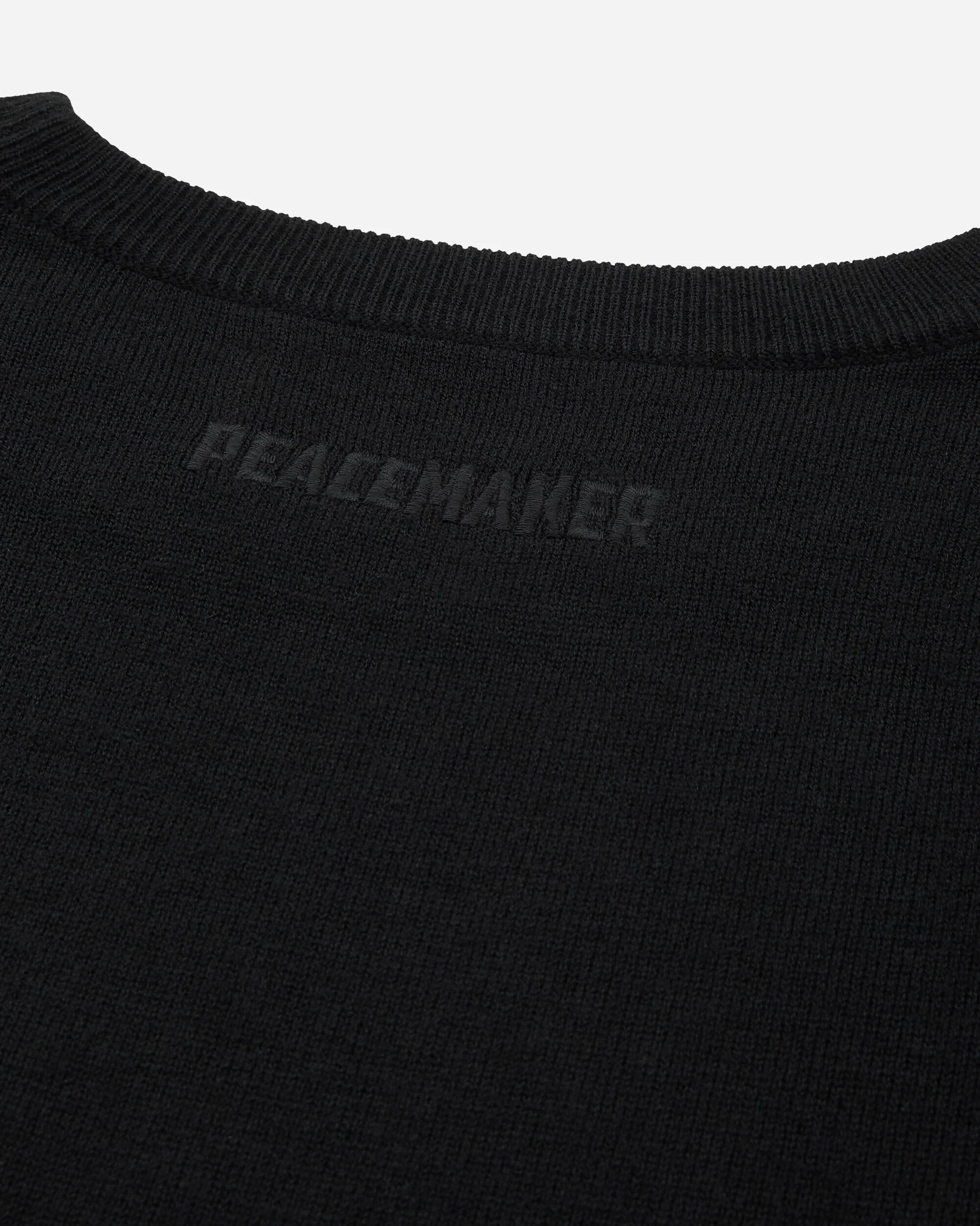 Men's Applied Tape Knit Sweater Black - Image 3