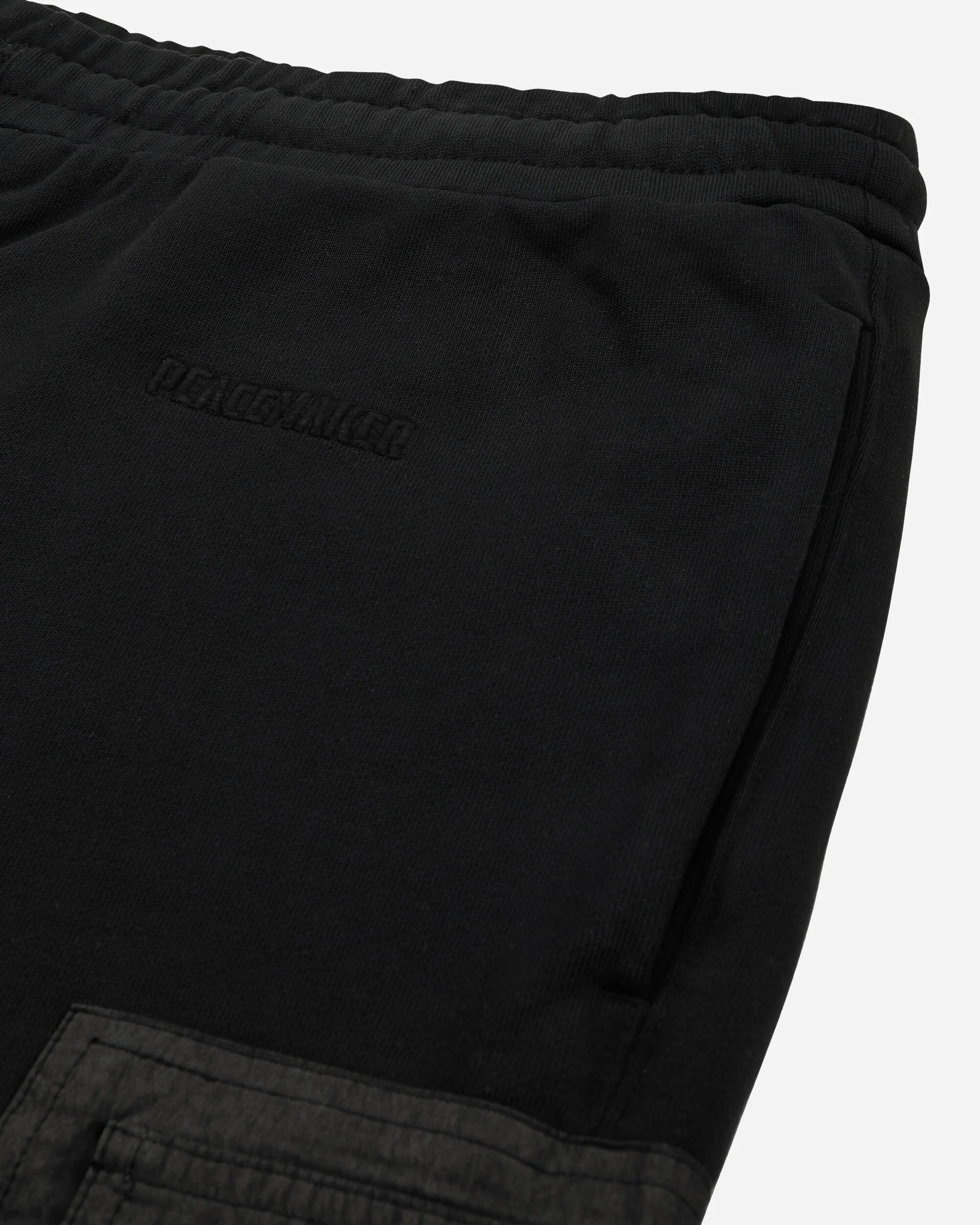 Men's Cargo Sweatshorts Black - Image 3
