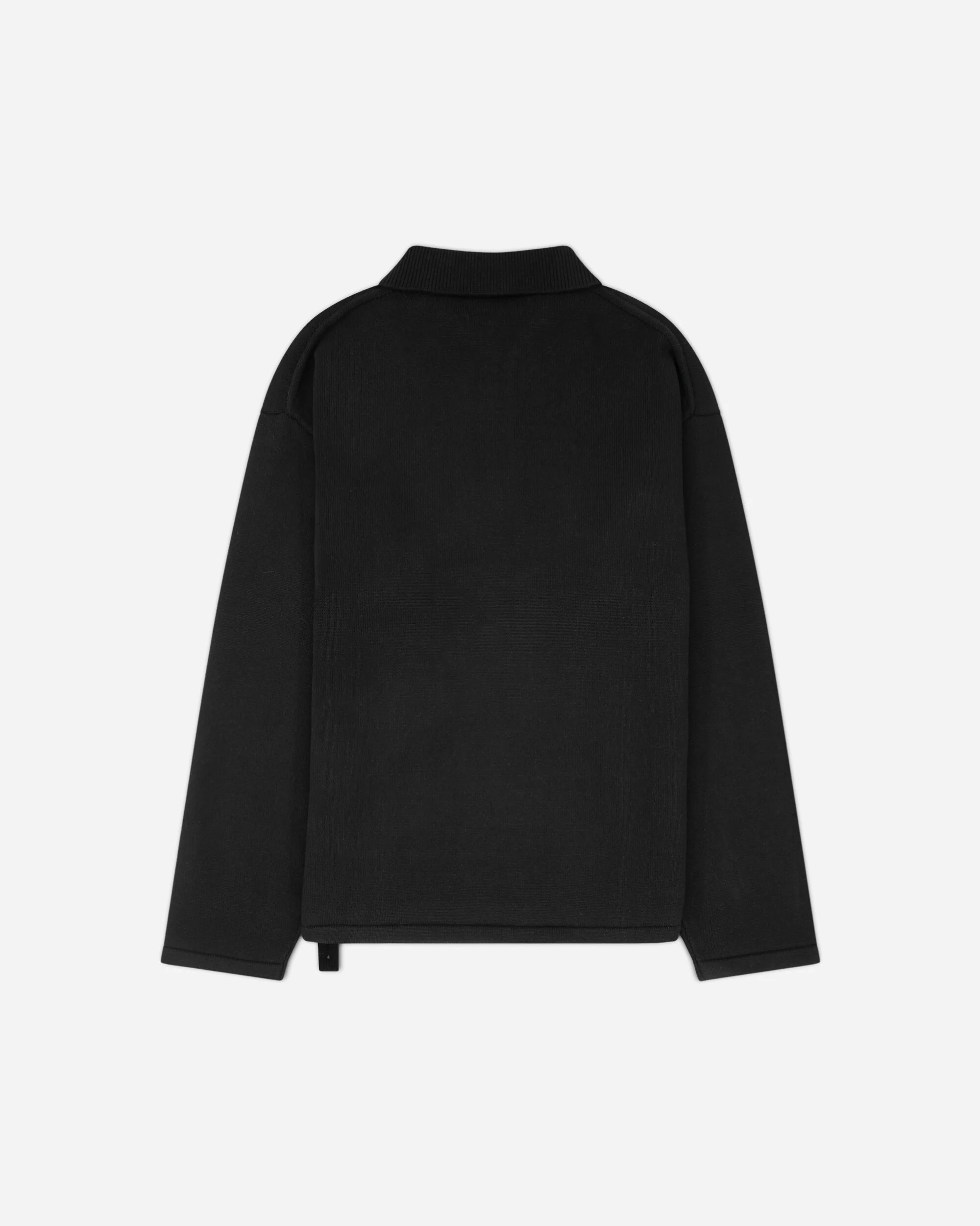 Men's Knit Polo Black - Image 2