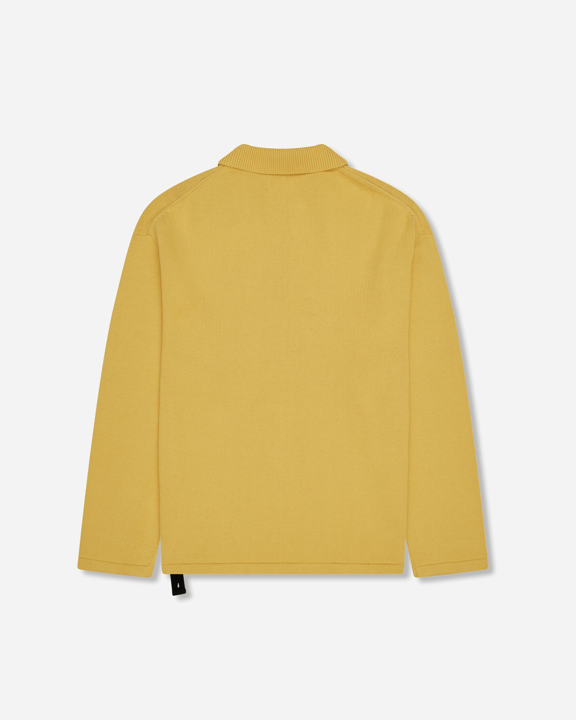 Men's Knit Polo Yellow - Image 2
