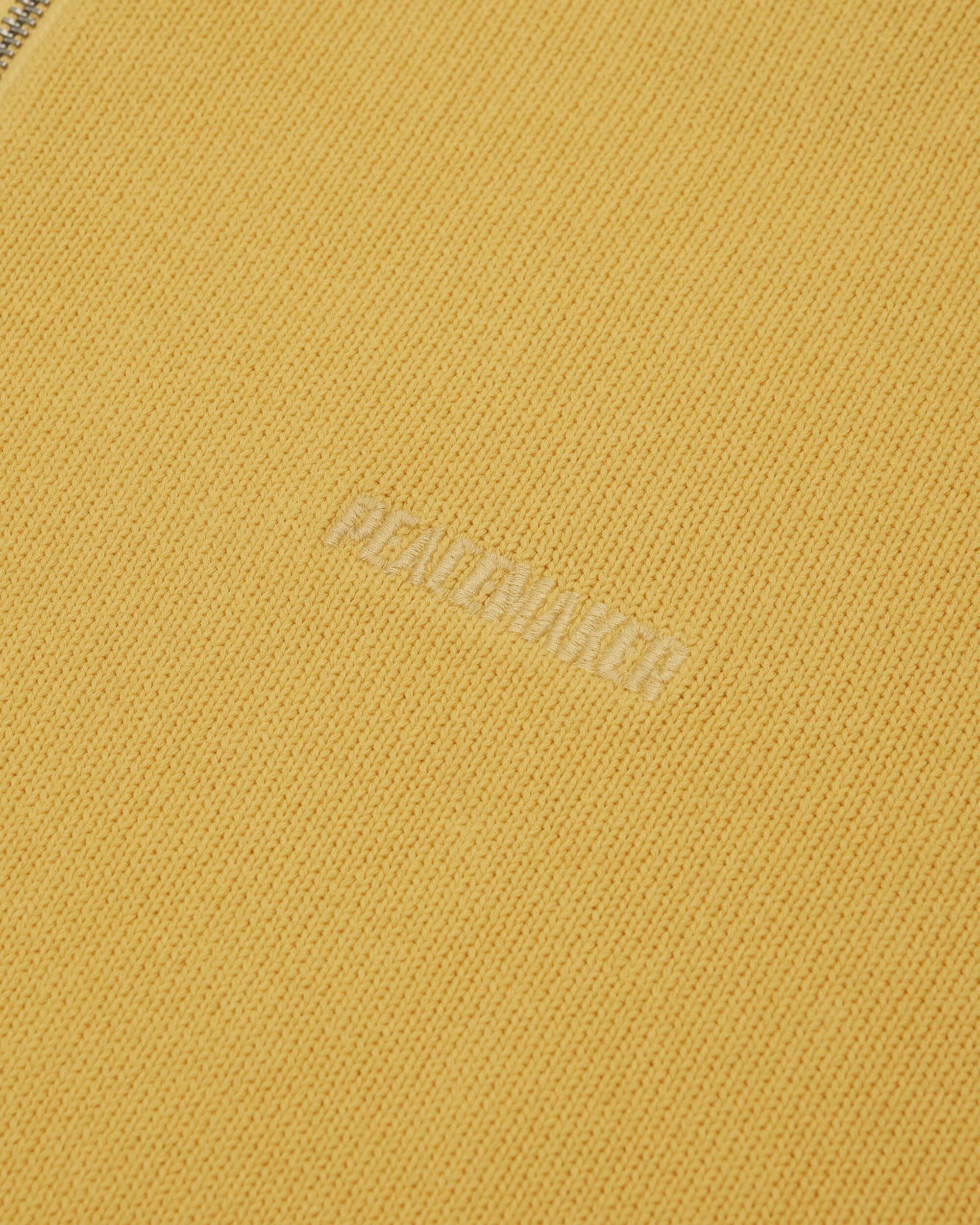 Men's Knit Polo Yellow - Image 3