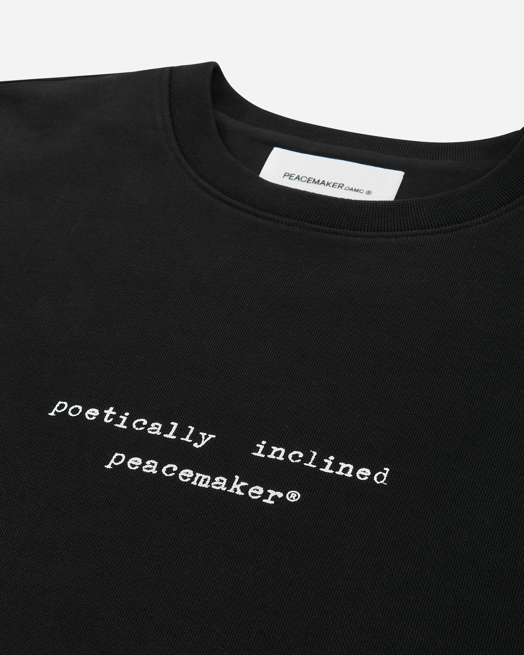 Men's Landart 02 Print Loose Fit Crewneck Sweatshirt Black - Image 3