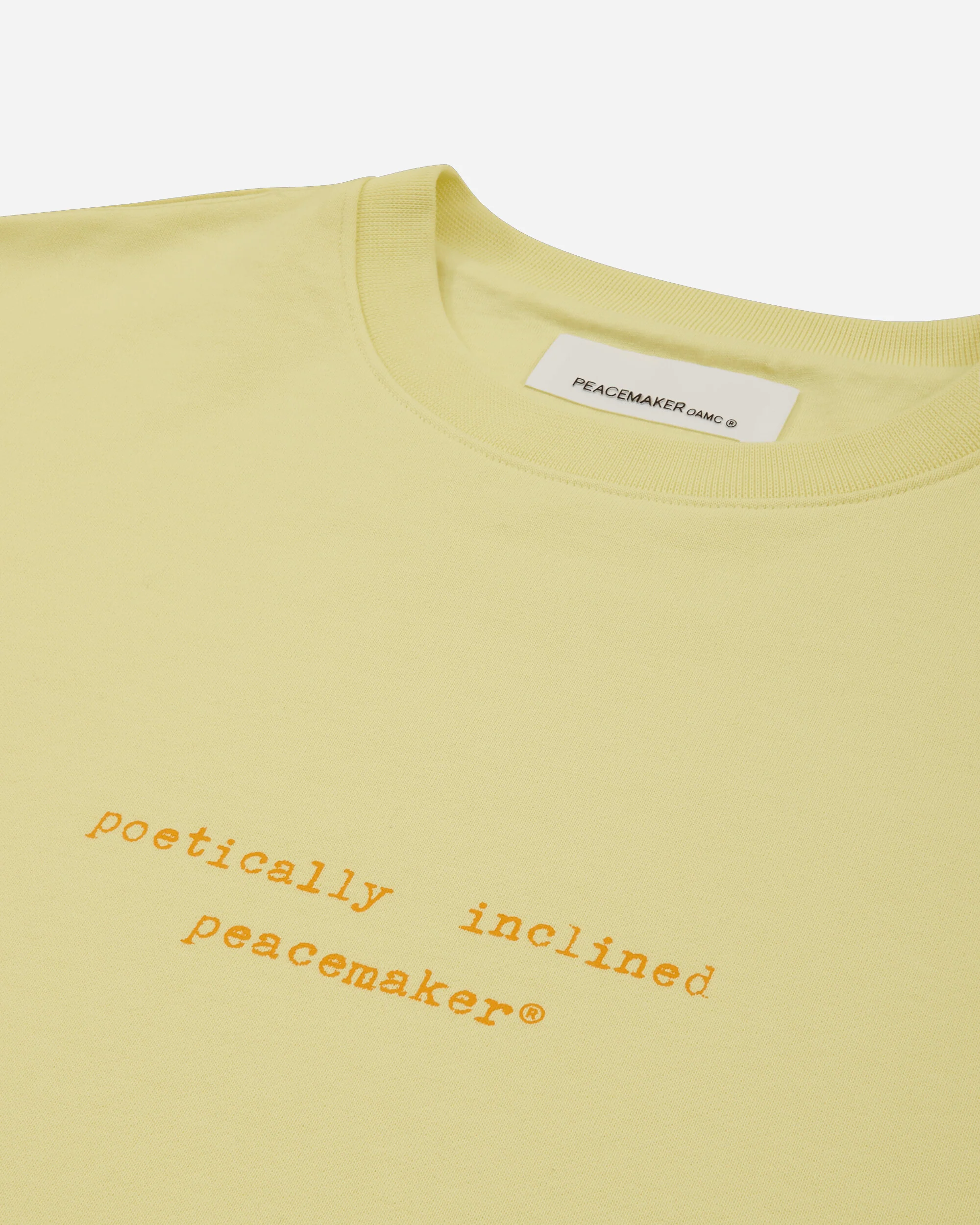 Men's Landart 02 Print Loose Fit Crewneck Sweatshirt Light Yellow - Image 3
