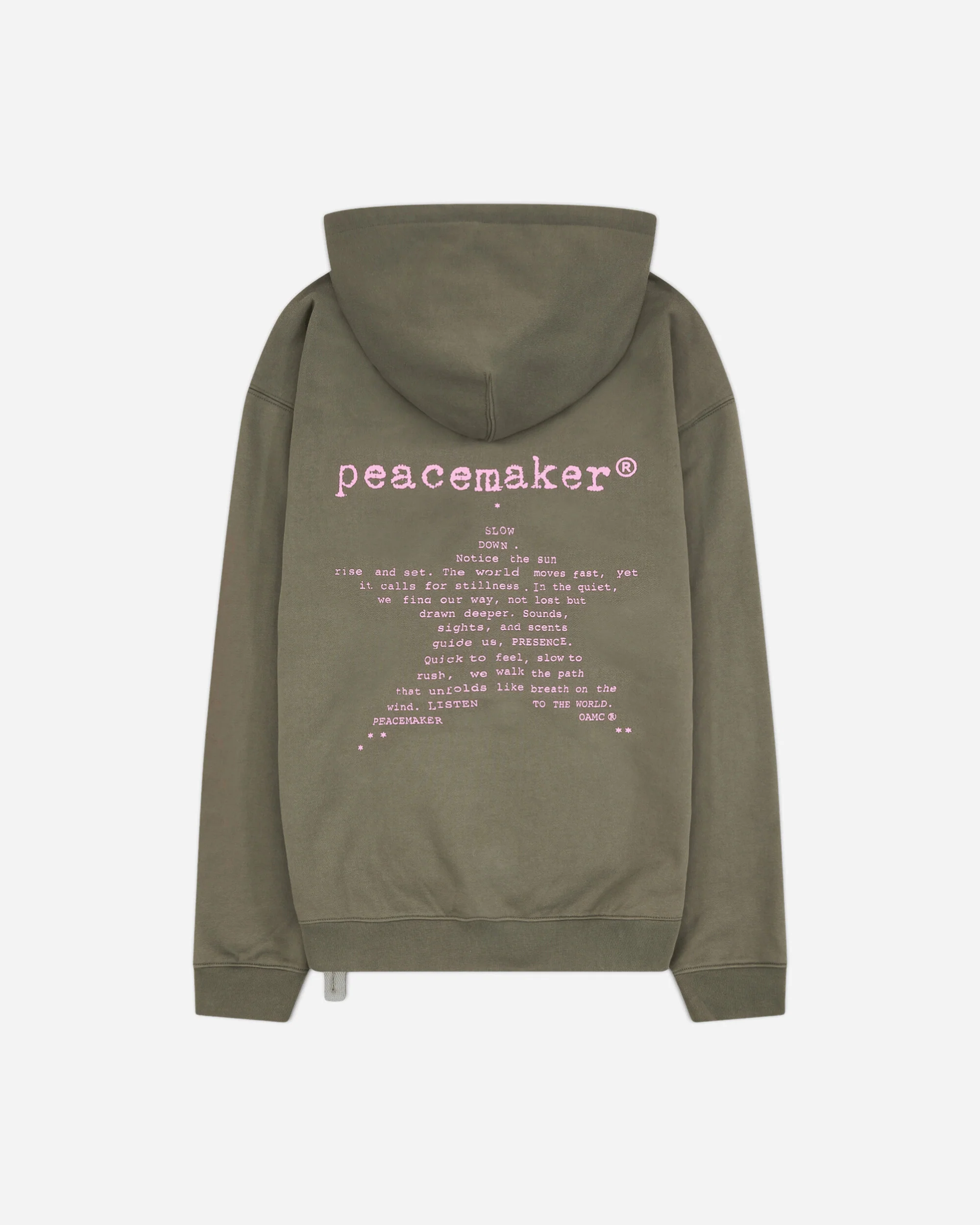Men's Star Print Loose Fit Hoodie Grey - Image 2