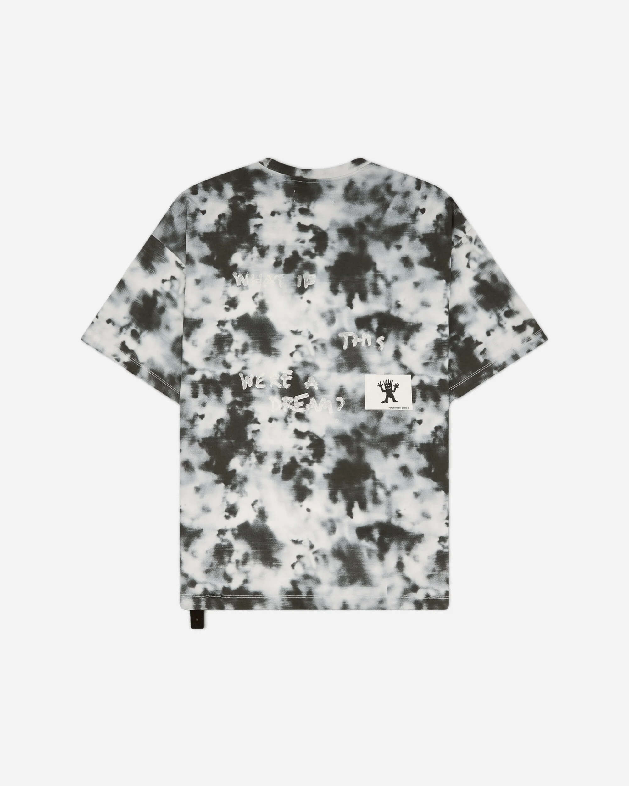 Men's Loose Fit T-Shirt Black Camo - Image 2