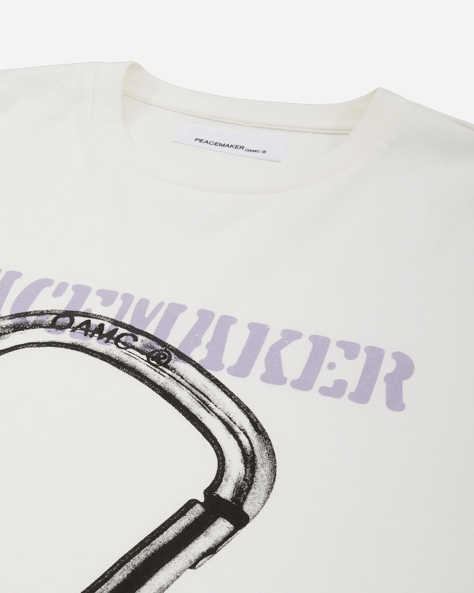 Men's Carabinier Print Loose Fit T-Shirt White - Image 3