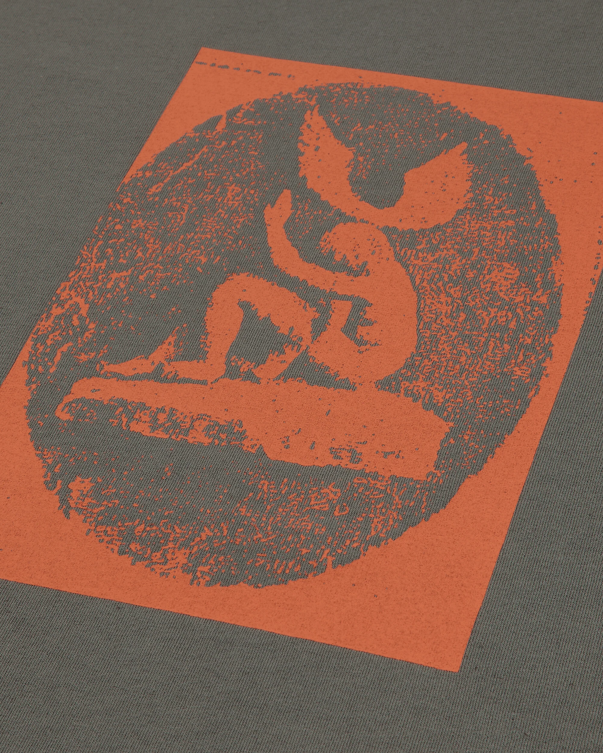 Men's Dynamo Print Loose Fit T-Shirt Gray - Image 3