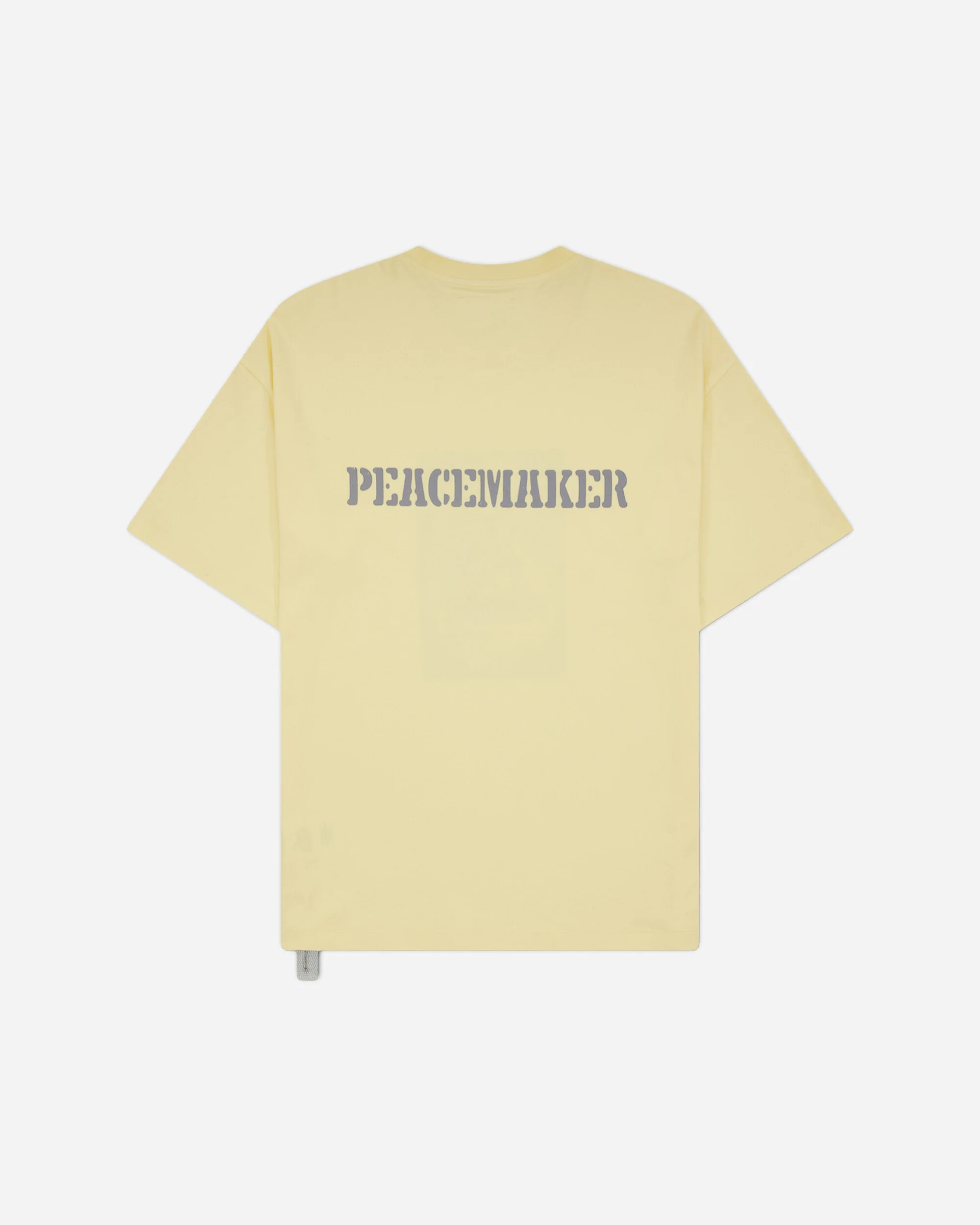 Men's Dynamo Print Loose Fit T-Shirt Light Yellow - Image 2