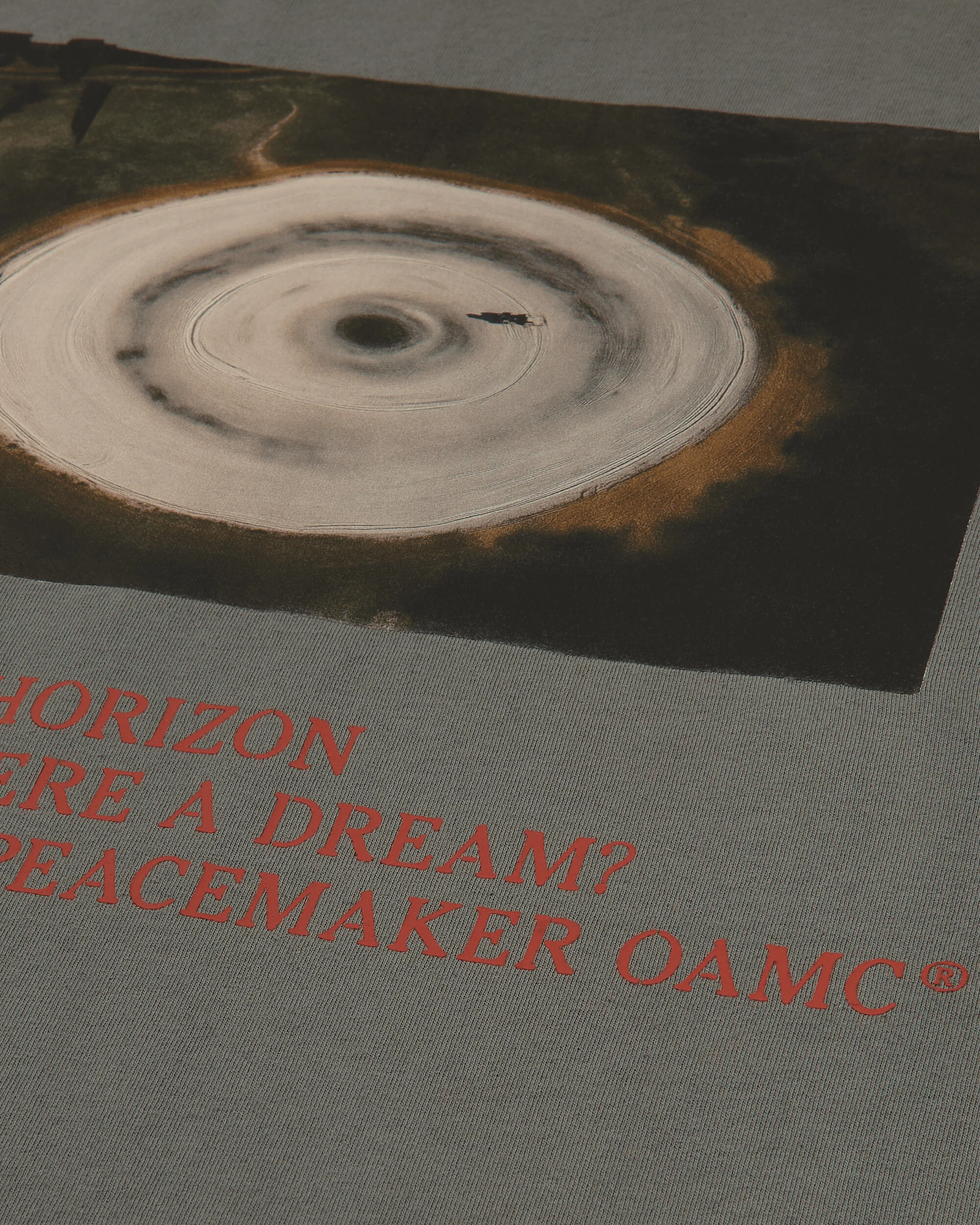 Men's Landart 03 Print Loose Fit T-Shirt Gray - Image 3