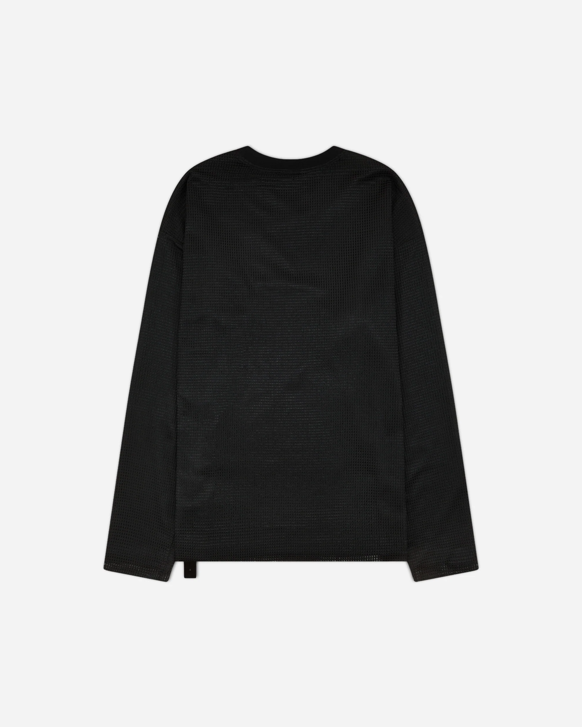 Mesh Layer Longsleeve T-Shirt Black - Image 2