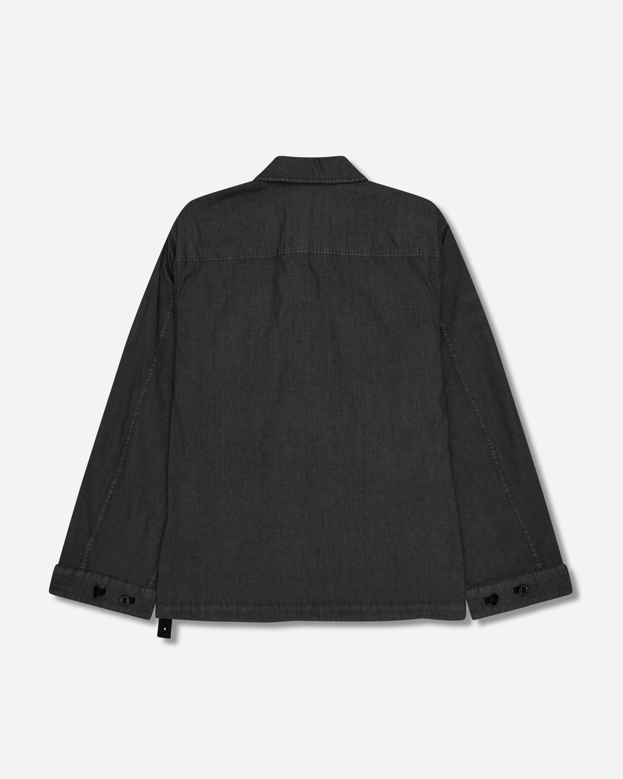 Men's Military Cargo Shirt Black - Image 2