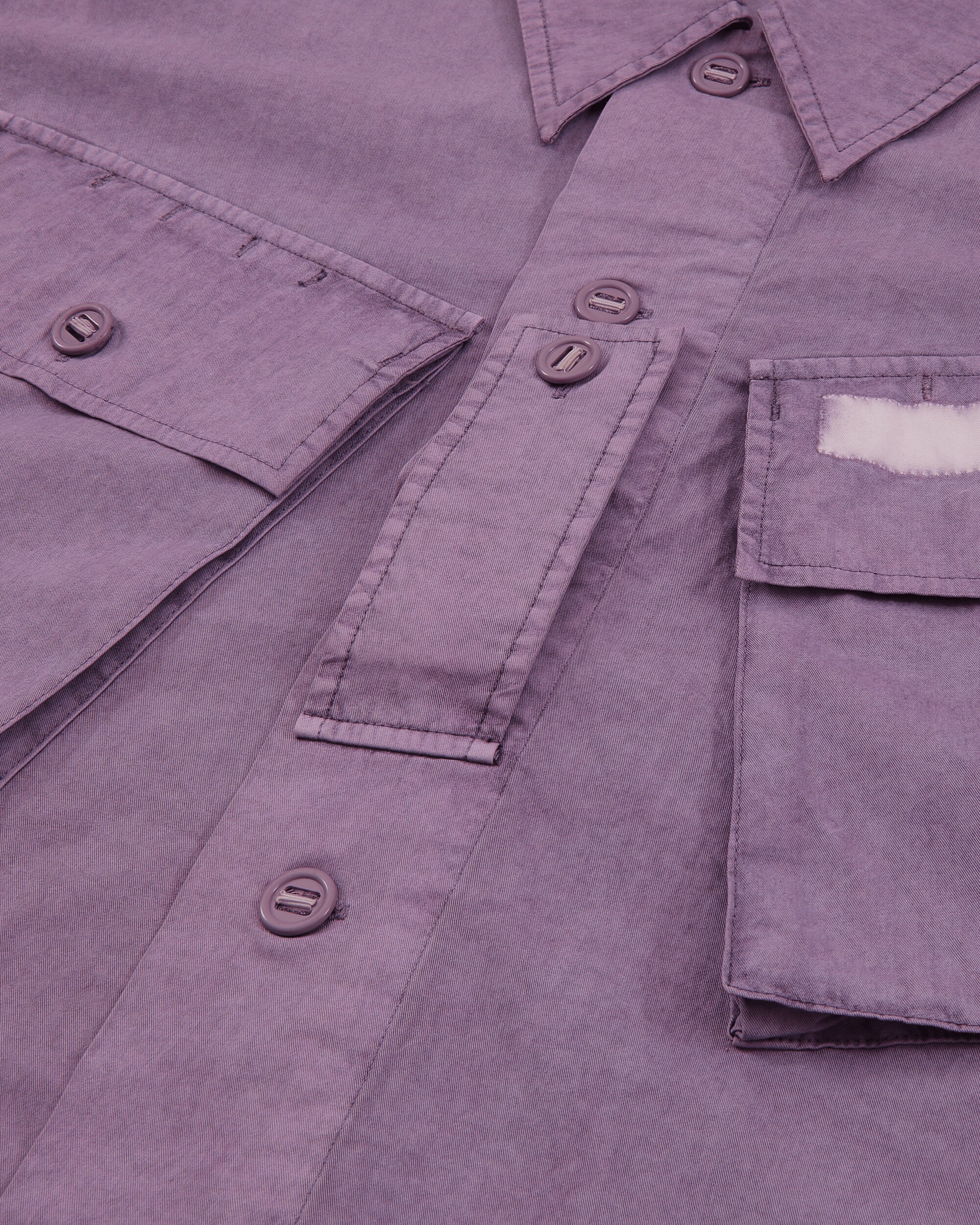Men's Military Cargo Shirt Lilac - Image 3