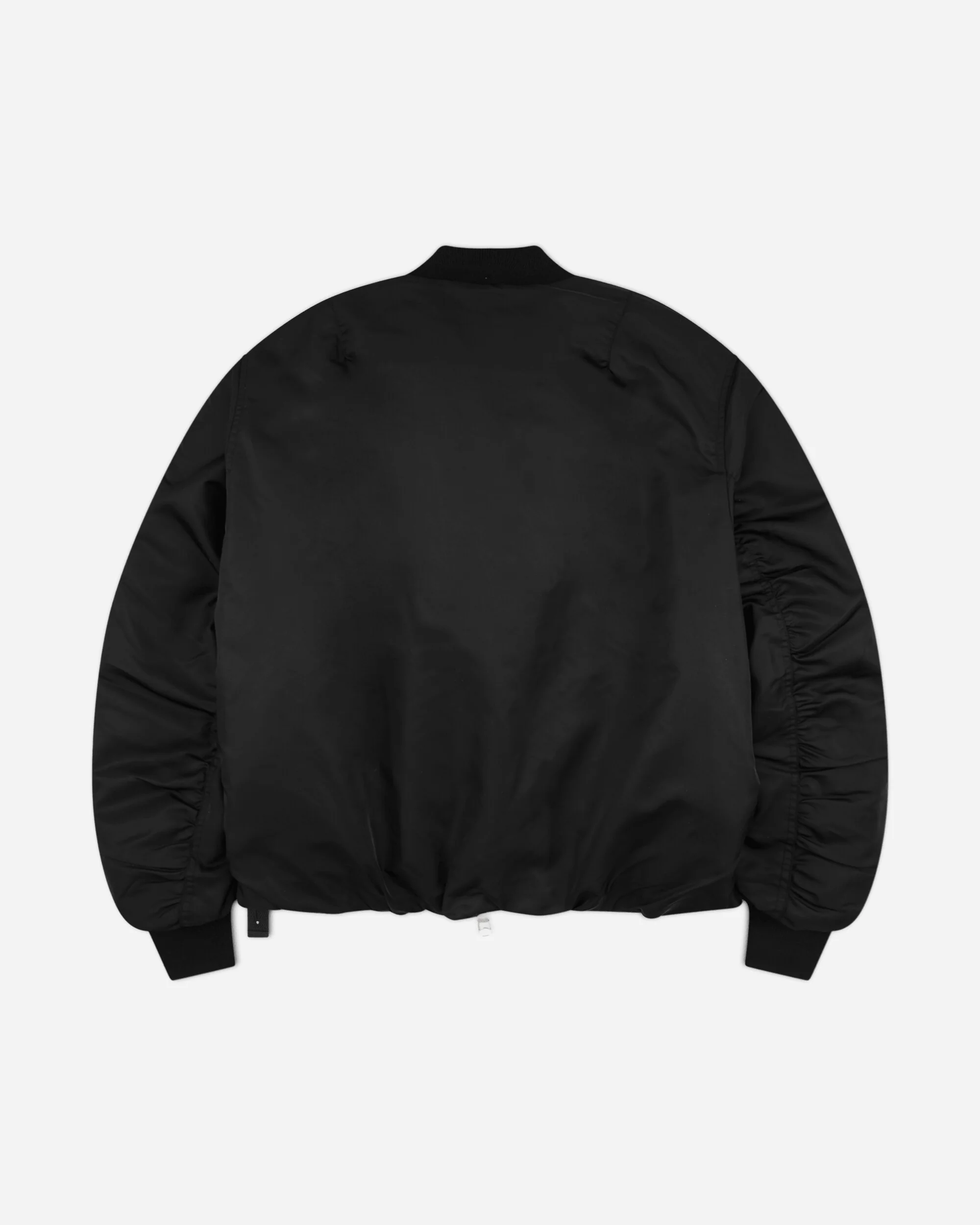 Men's Minimal Bomber Jacket Black - Image 2