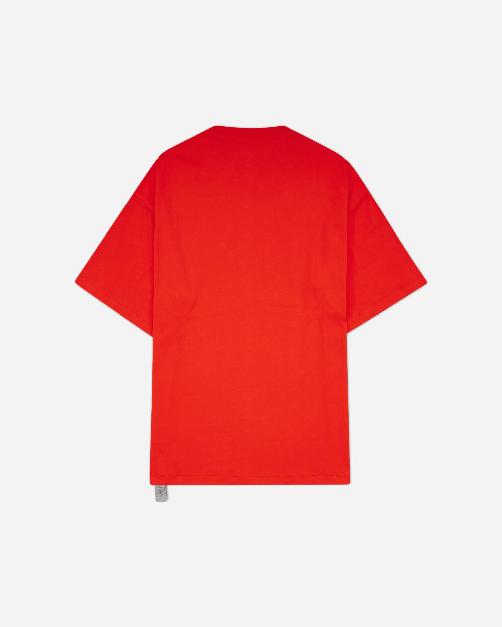 Men's Apple Print Oversized Fit T-Shirt Red - Image 2