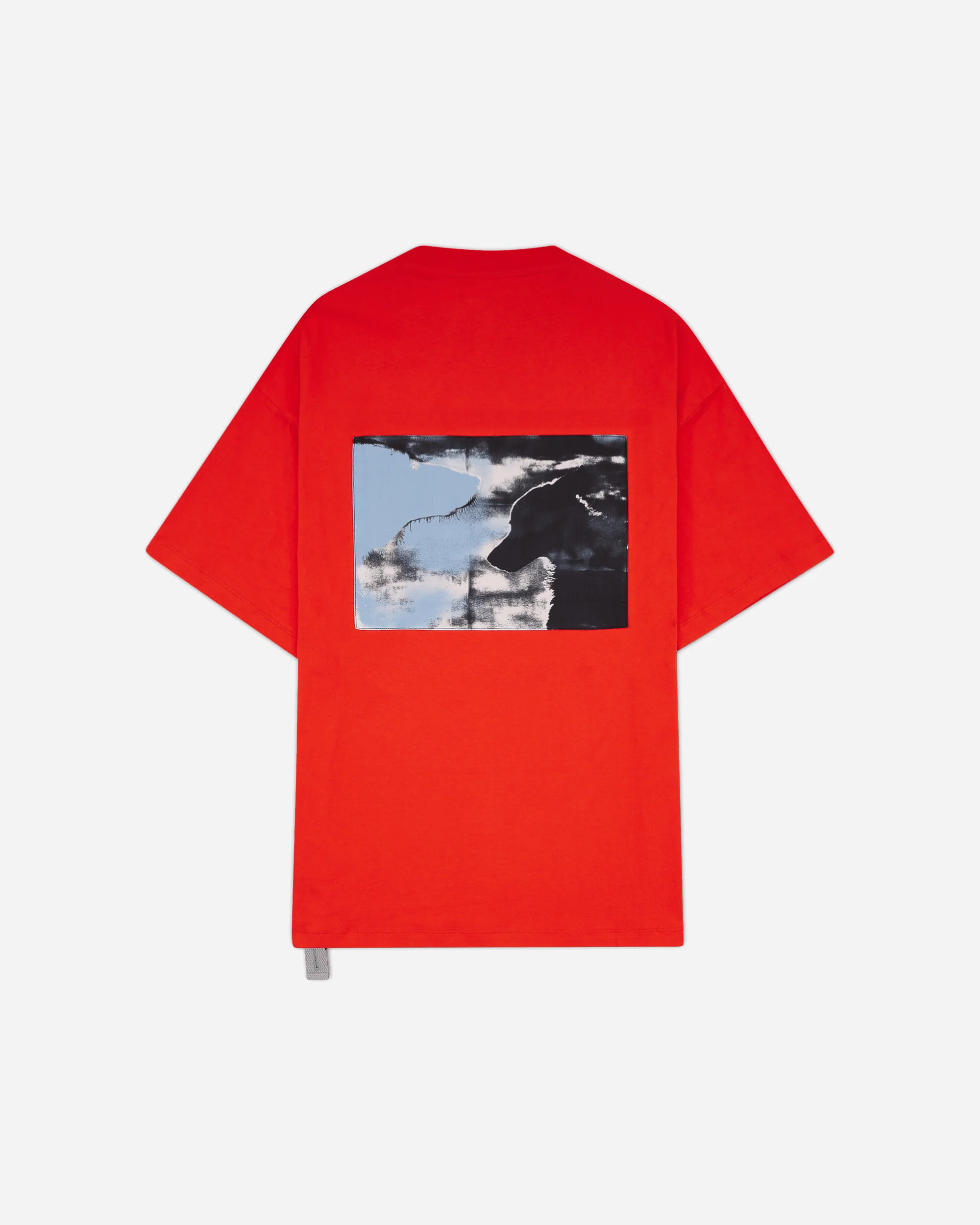Men's Dogs Print Oversized Fit T-Shirt Red - Image 2