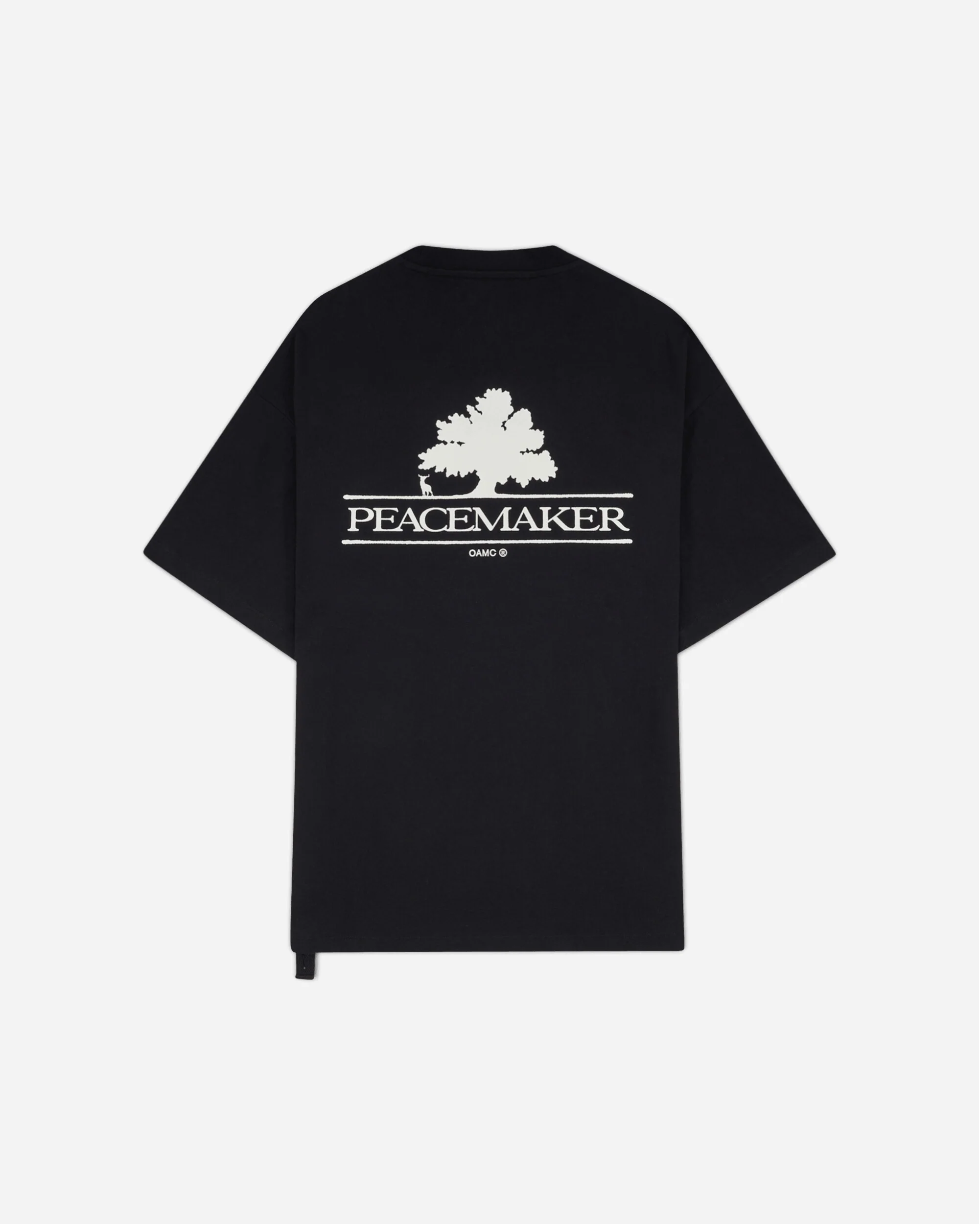 Men's Tree Over Print Oversized Fit T-Shirt Black - Image 2