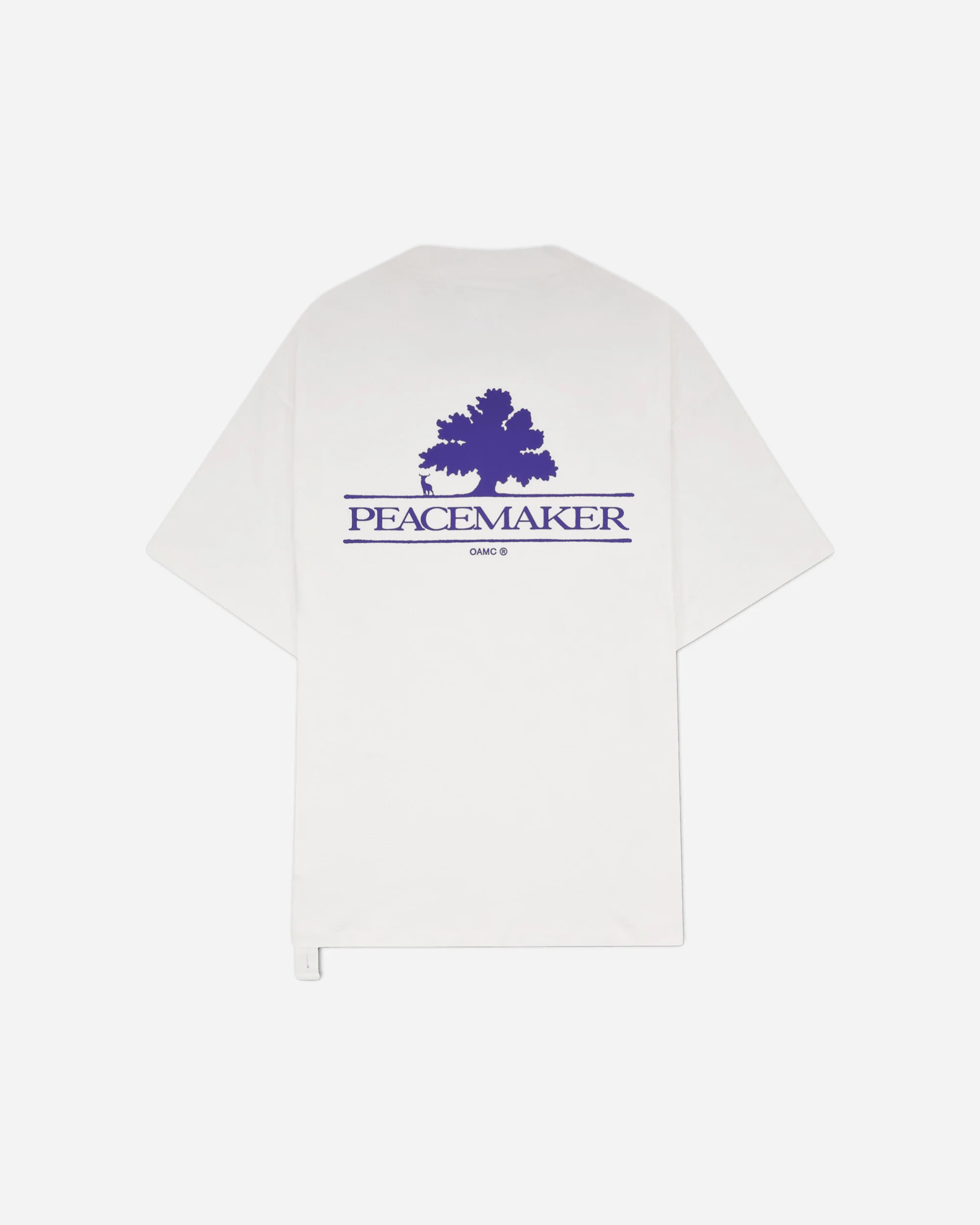 Men's Tree Over Print Oversized Fit T-Shirt White - Image 2