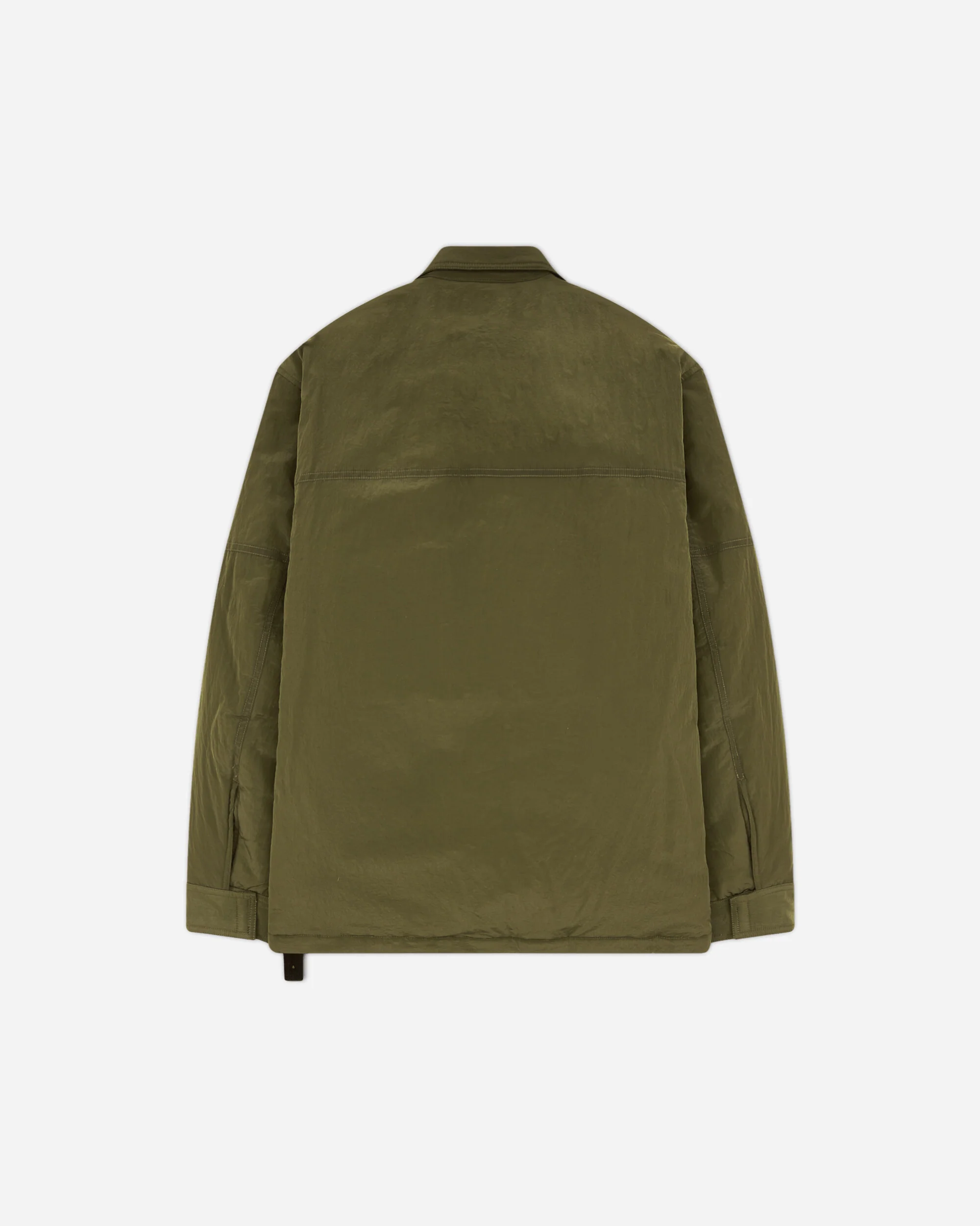 Men's Padded Overshirt Military Green - Image 2