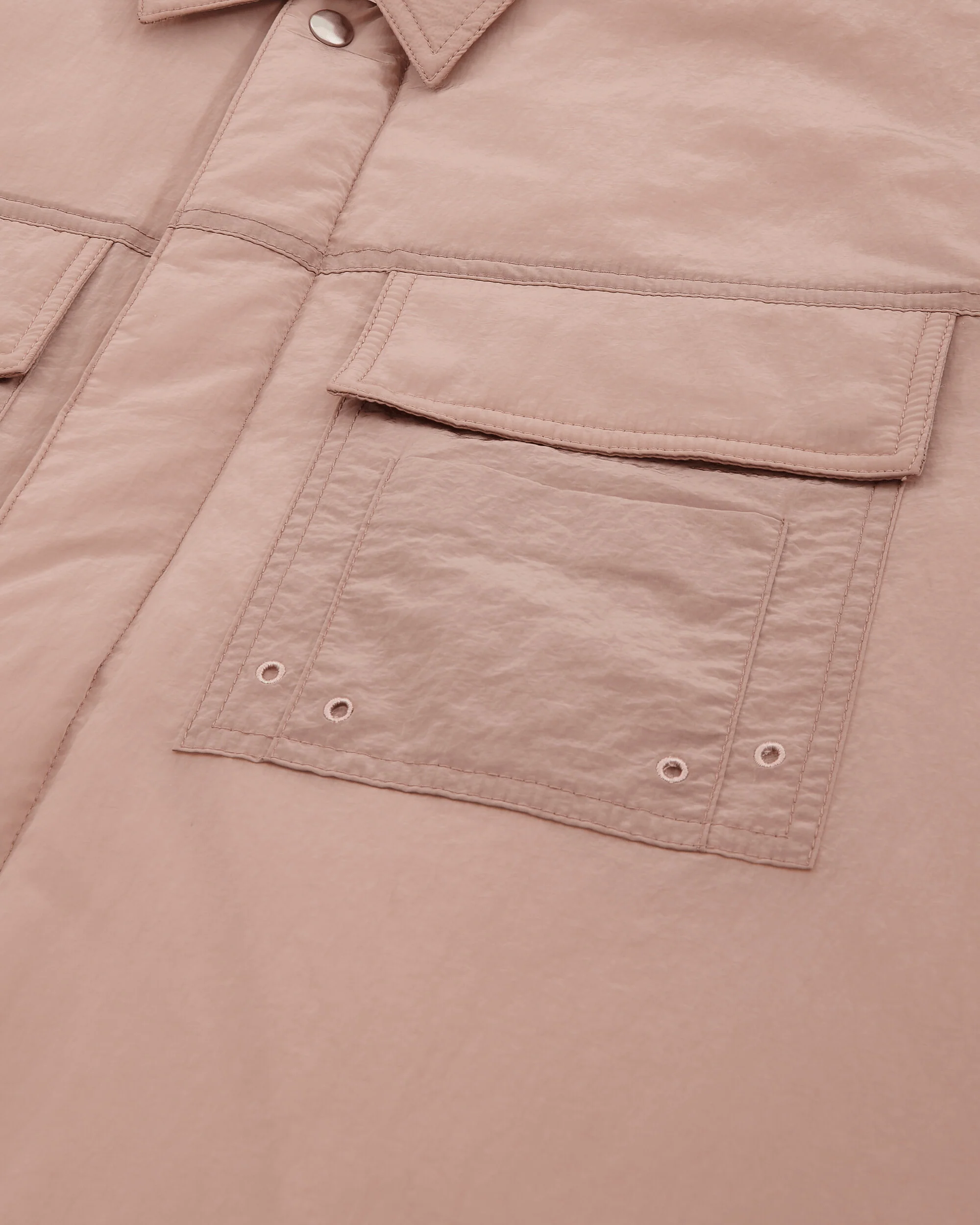 Men's Padded Overshirt Lilac - Image 3