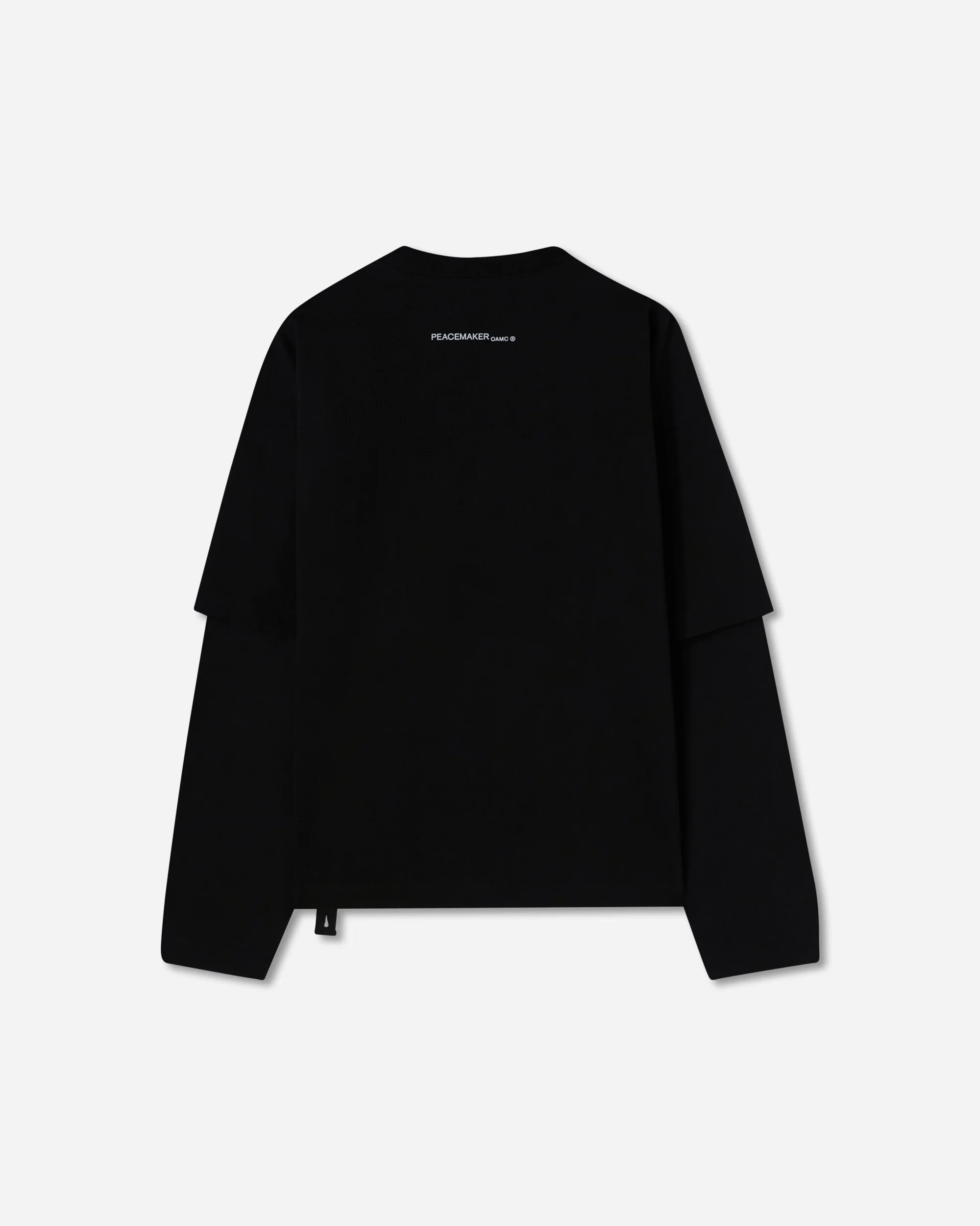 Men's Lighter Double Layer Boxy T-Shirt Black - Image 2