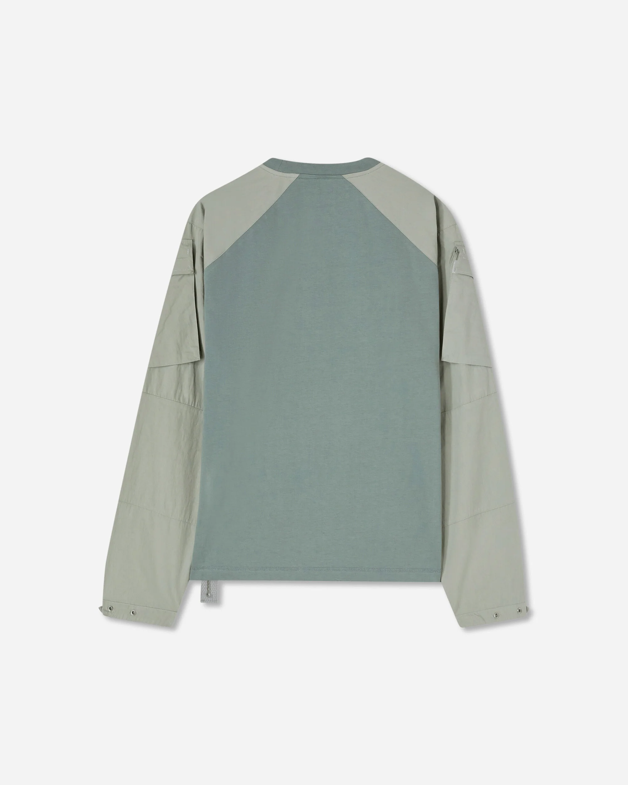 Men's Cargo Longsleeve T-Shirt Sage Green - Image 2