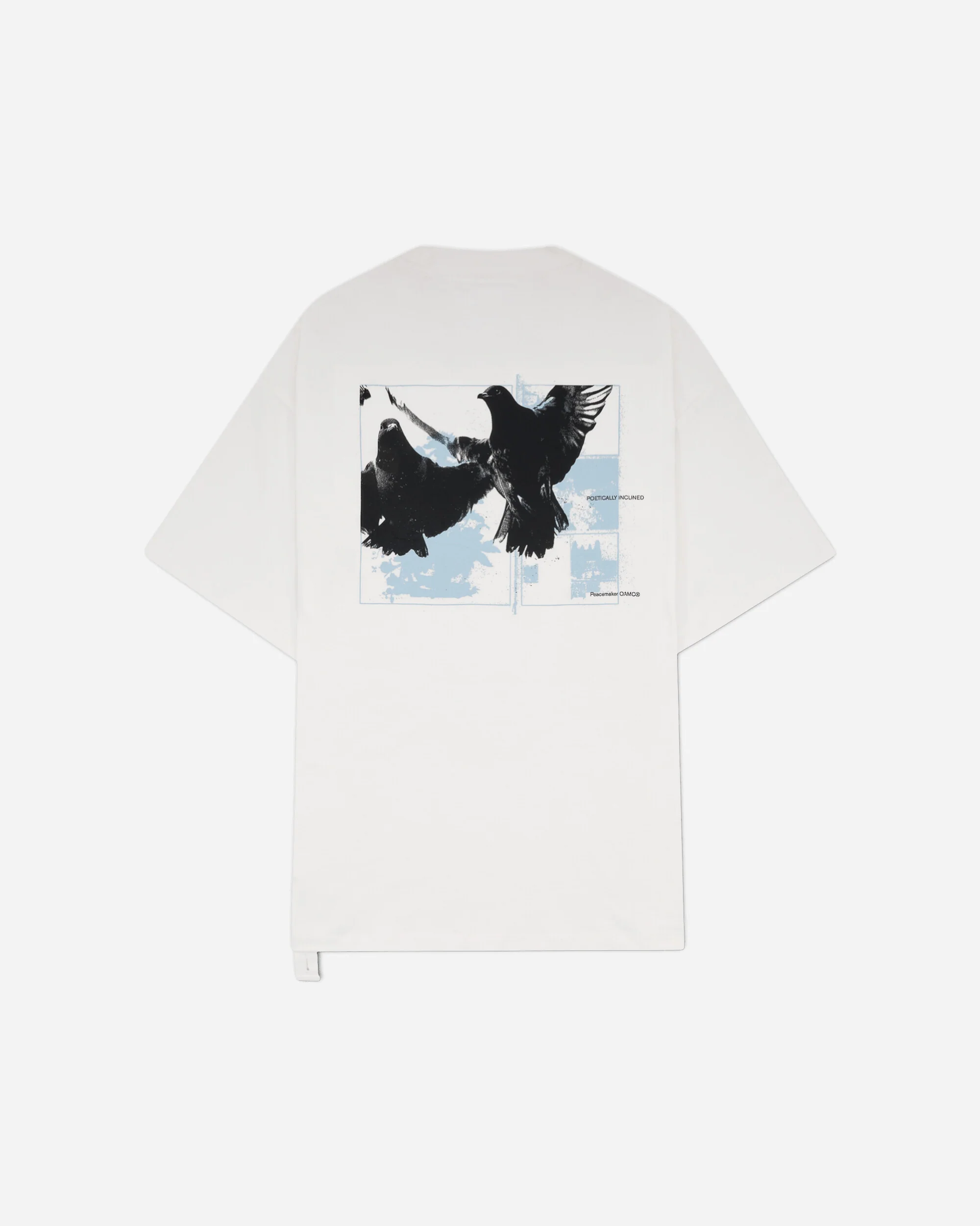 Men's Birds Print Regular Fit T-Shirt White - Image 2