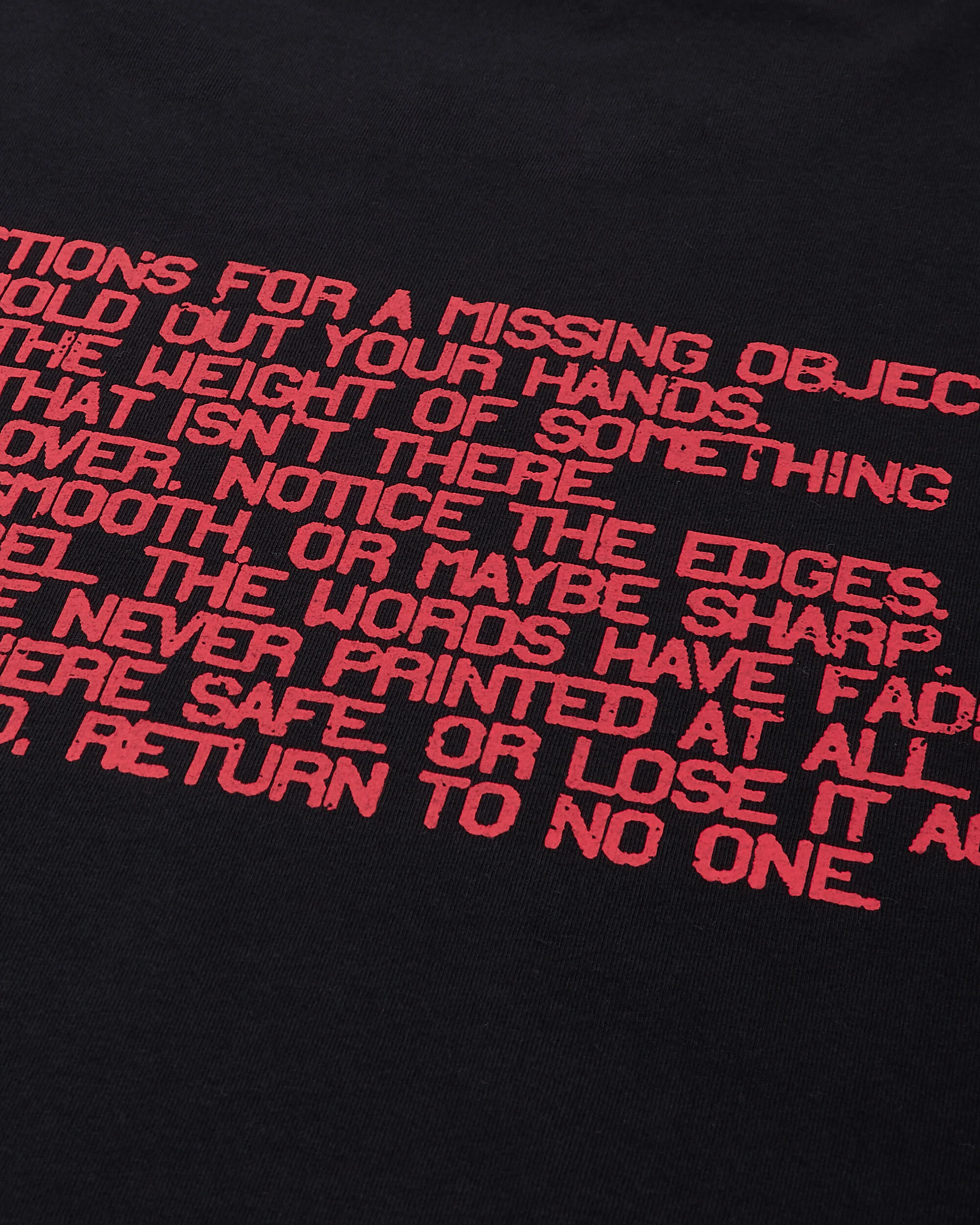 Men's Stencil Print Regular Fit T-Shirt Black - Image 3