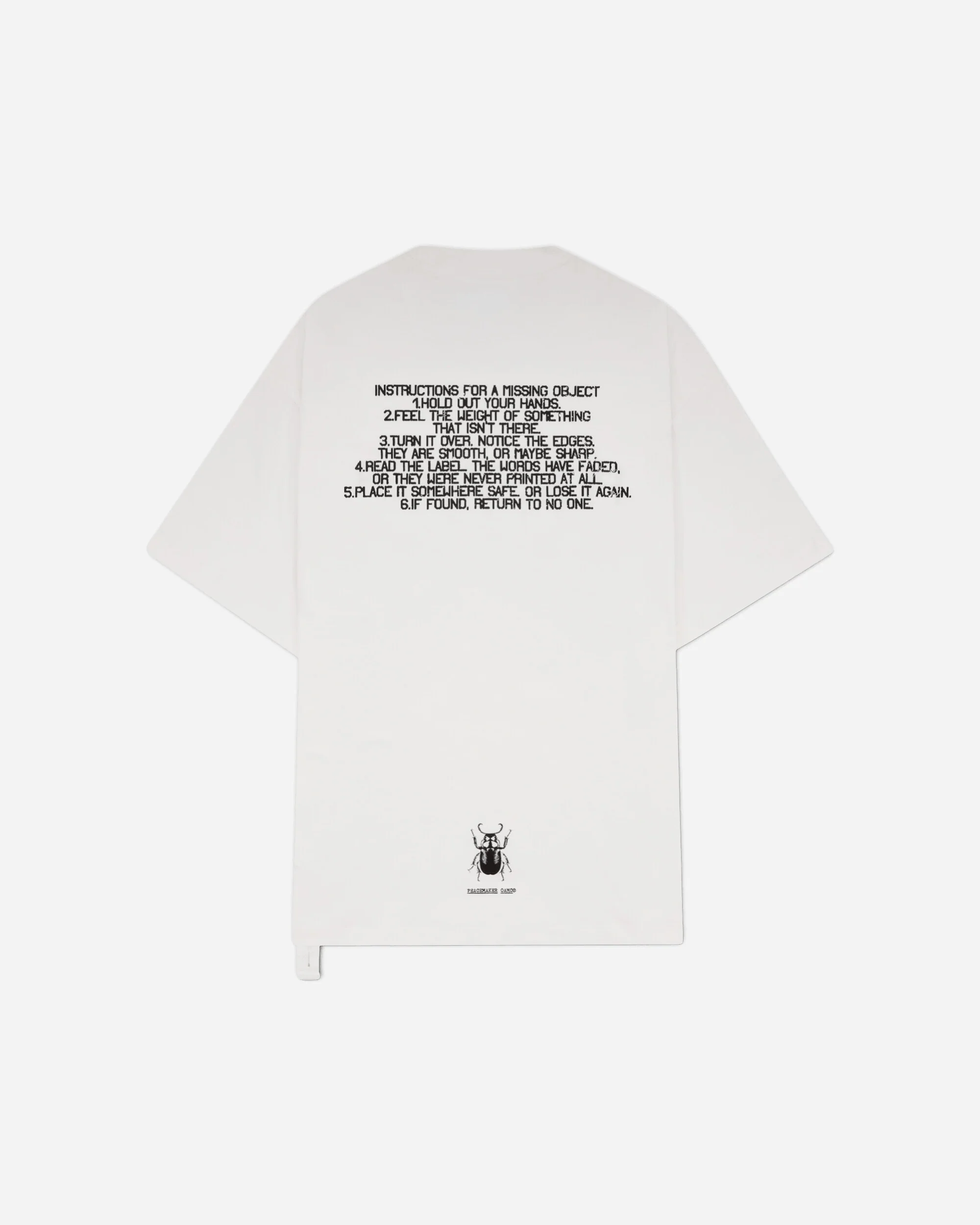 Men's Stencil Print Regular Fit T-Shirt White - Image 2