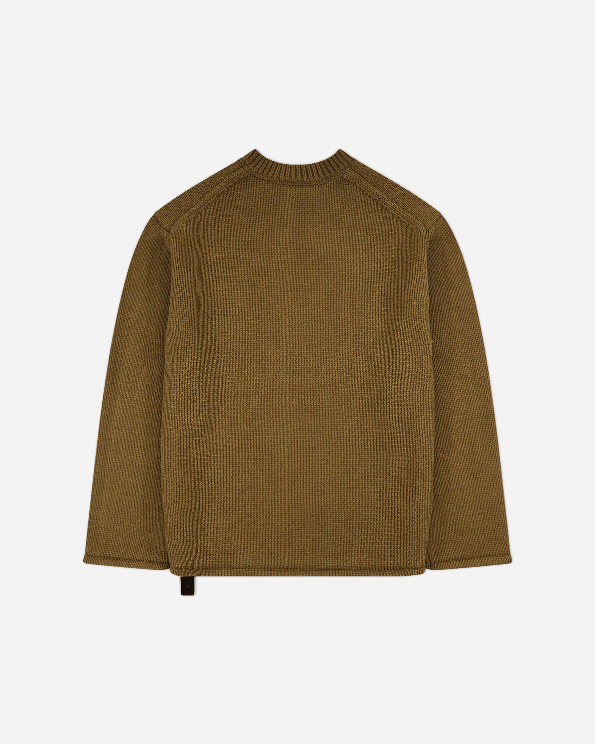Men's Shoulder Zip Knit Sweater Beige - Image 2