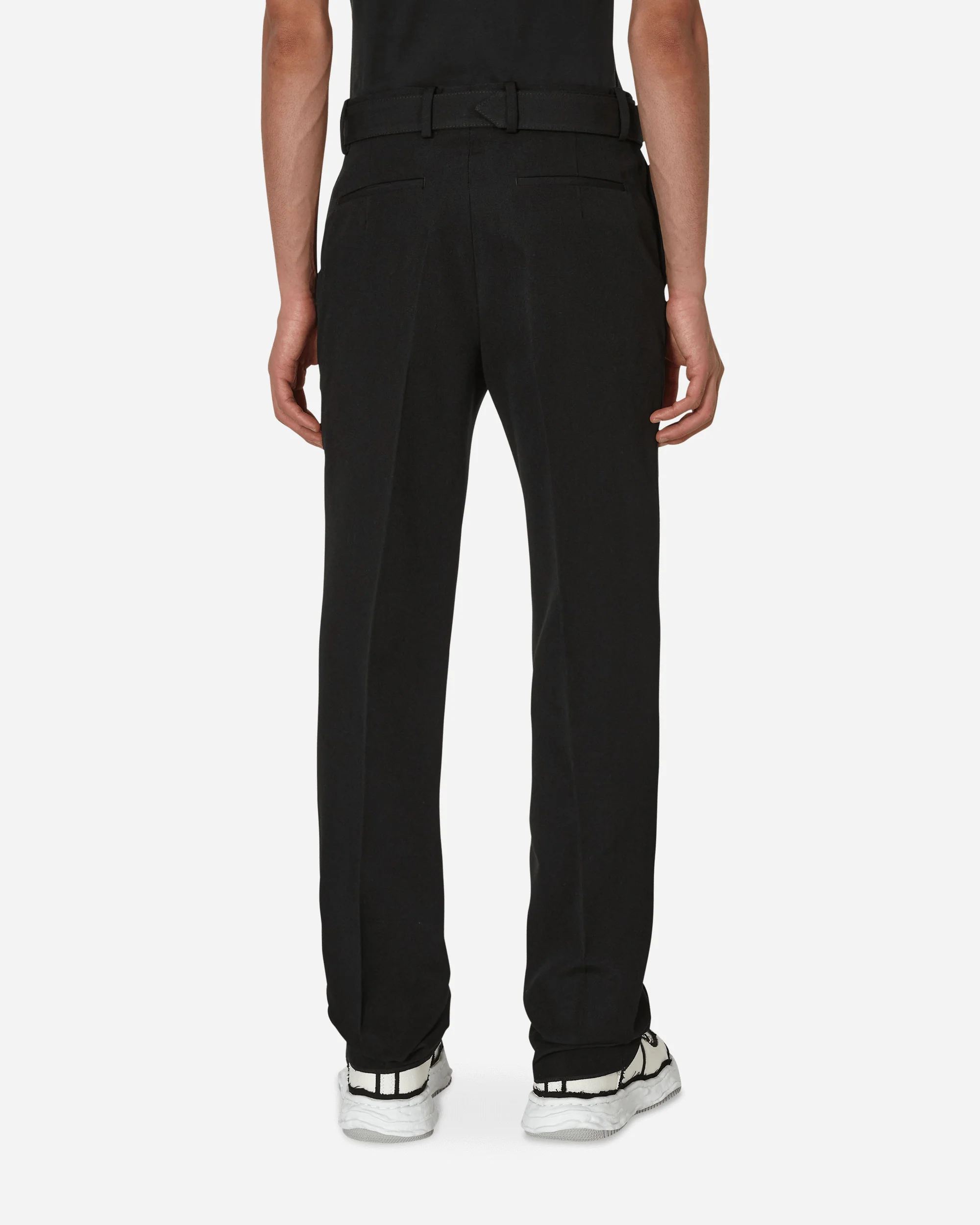 Buckle Dry Wool Slim Pants Black - Image 3